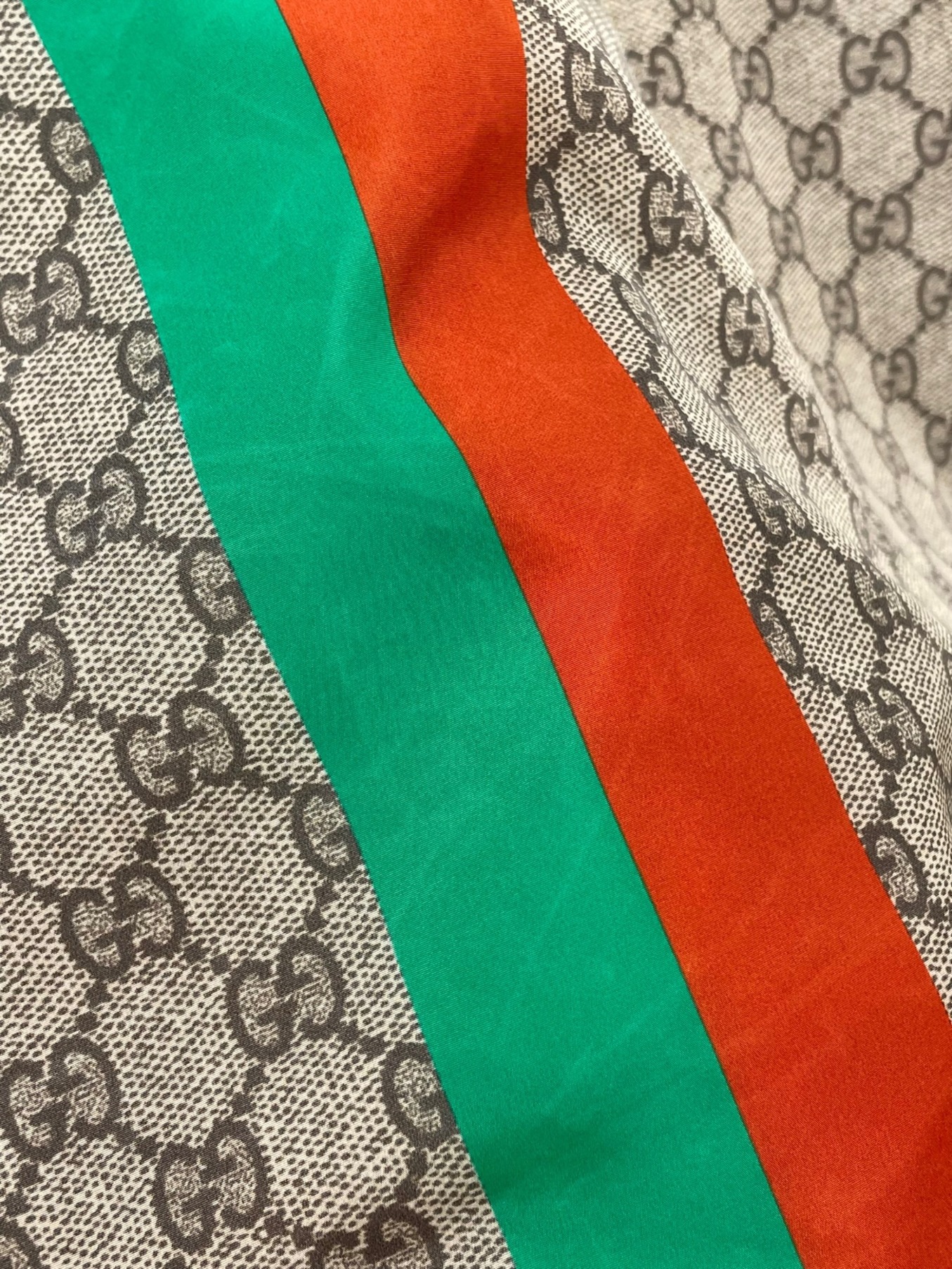 GUCCI (グッチ) Fake/Not Print GG Nylon Jacket ベージュ サイズ:50