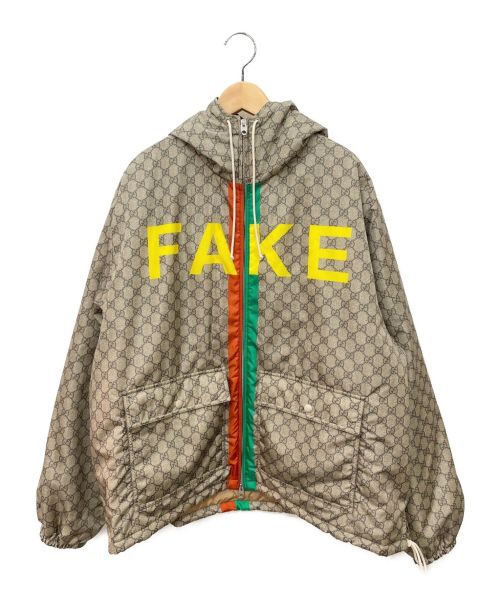 中古・古着通販】GUCCI (グッチ) Fake/Not Print GG Nylon Jacket