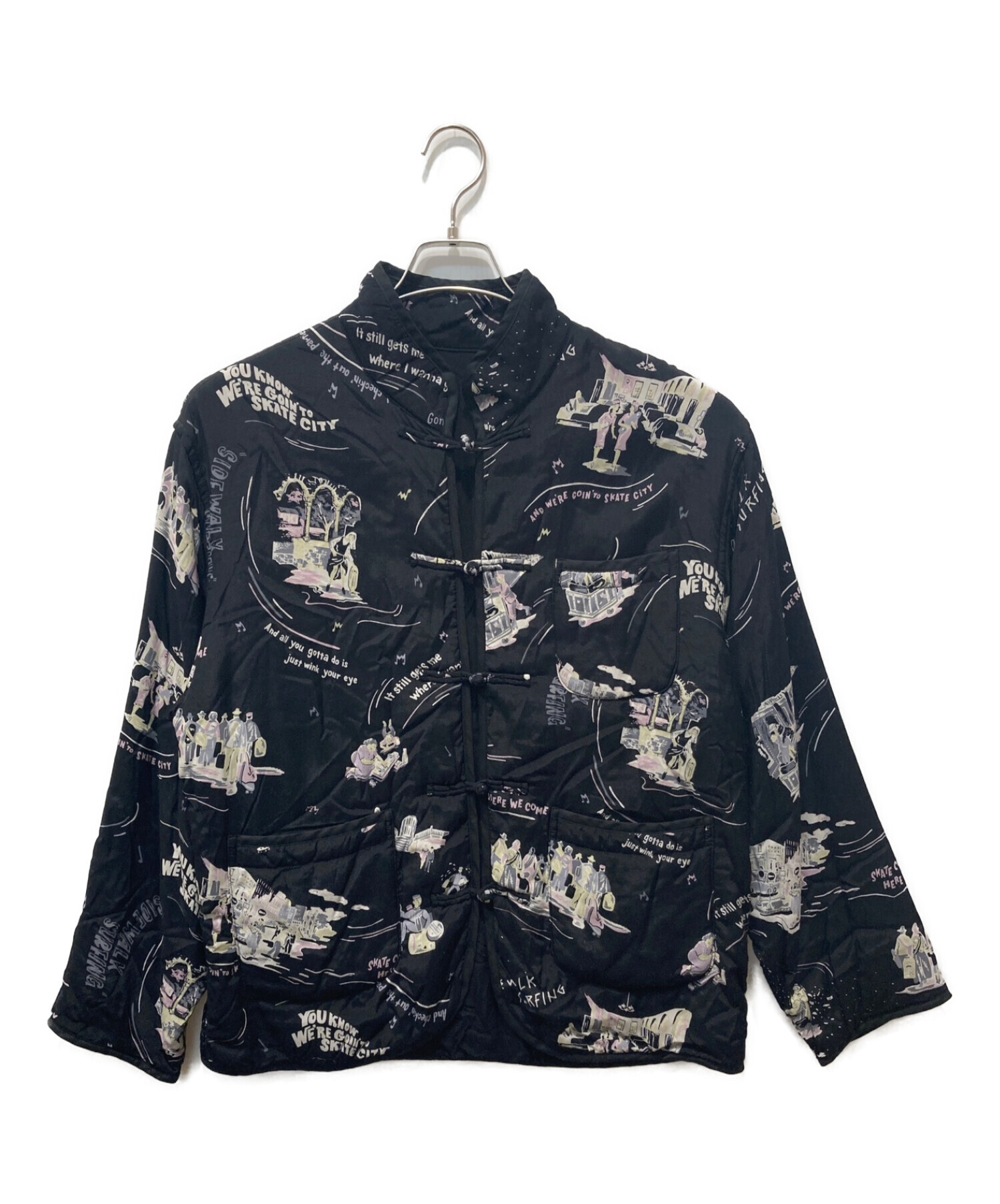 Porter Classic (ポータークラシック) ALOHA CHINESE JACKET SKATEBOARDING ブラック サイズ:S