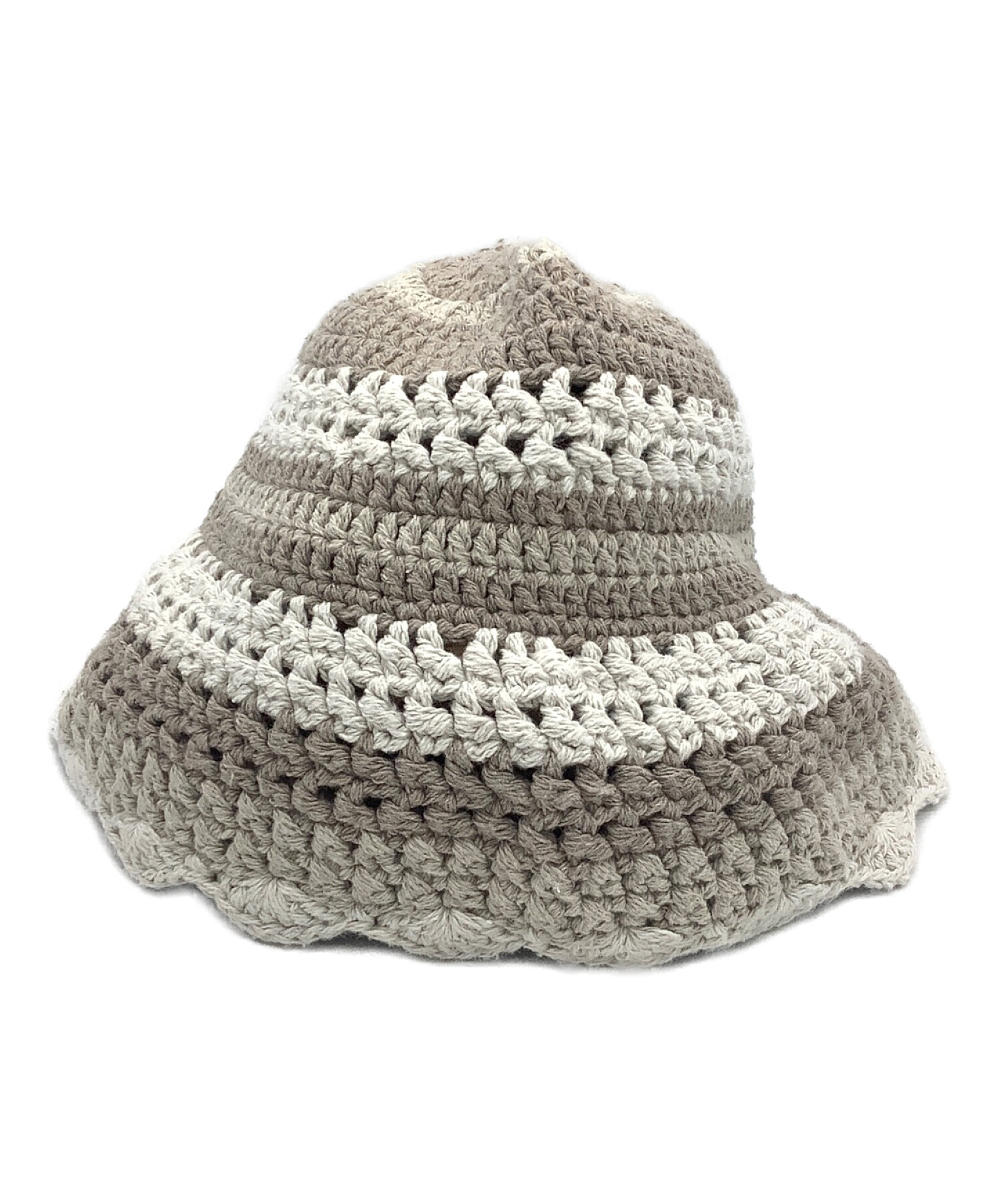 LEINWANDE (ラインヴァンド) Crochet Hand Knitted Hat 未使用品