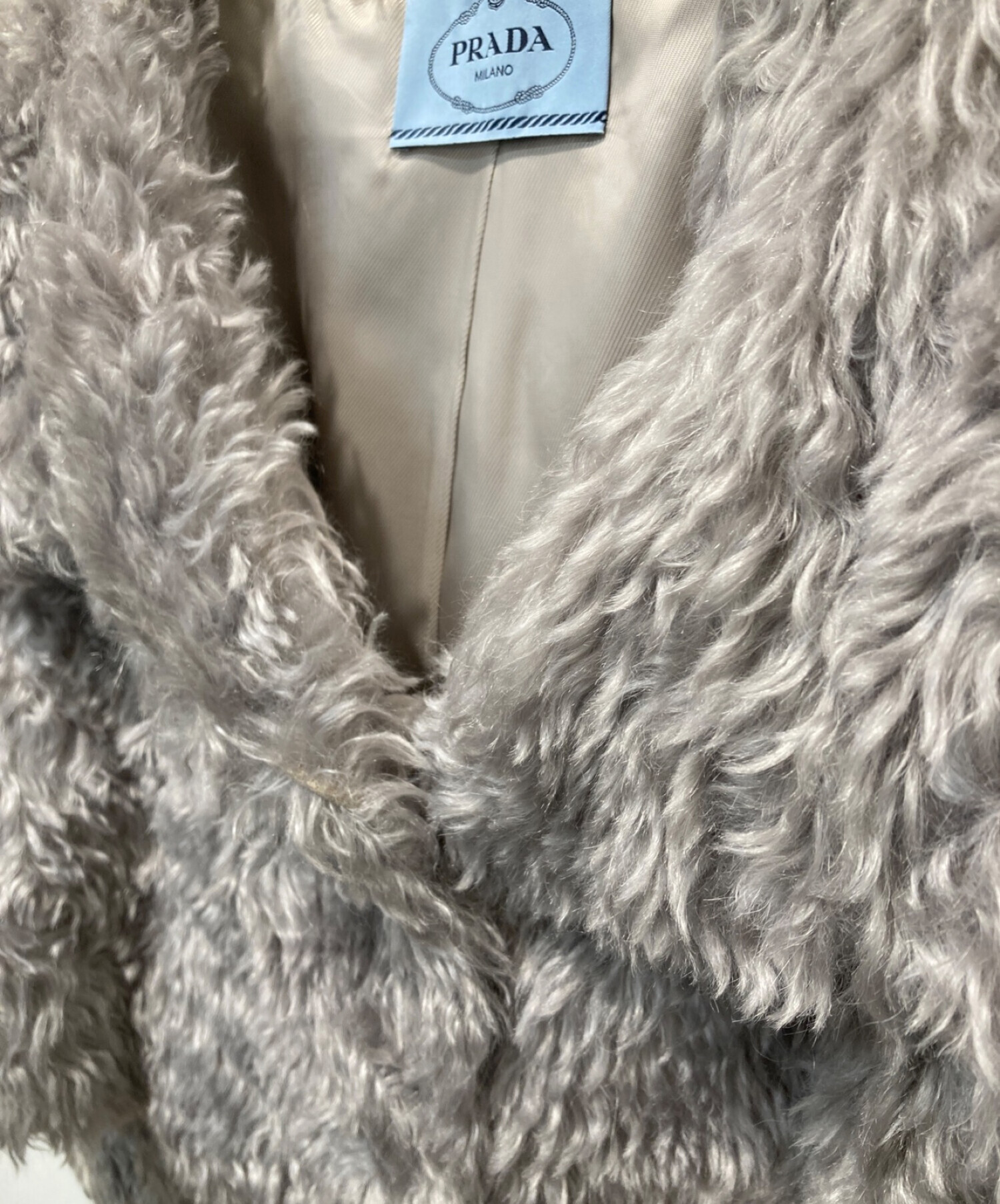 中古・古着通販】PRADA (プラダ) モヘアコットンフェイクファー