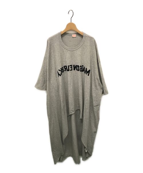 MAISON EUREKA (メゾンエウレカ) 21SS / FLOCKY DRAPE BIG Tシャツ ライトグレー サイズ:FREE