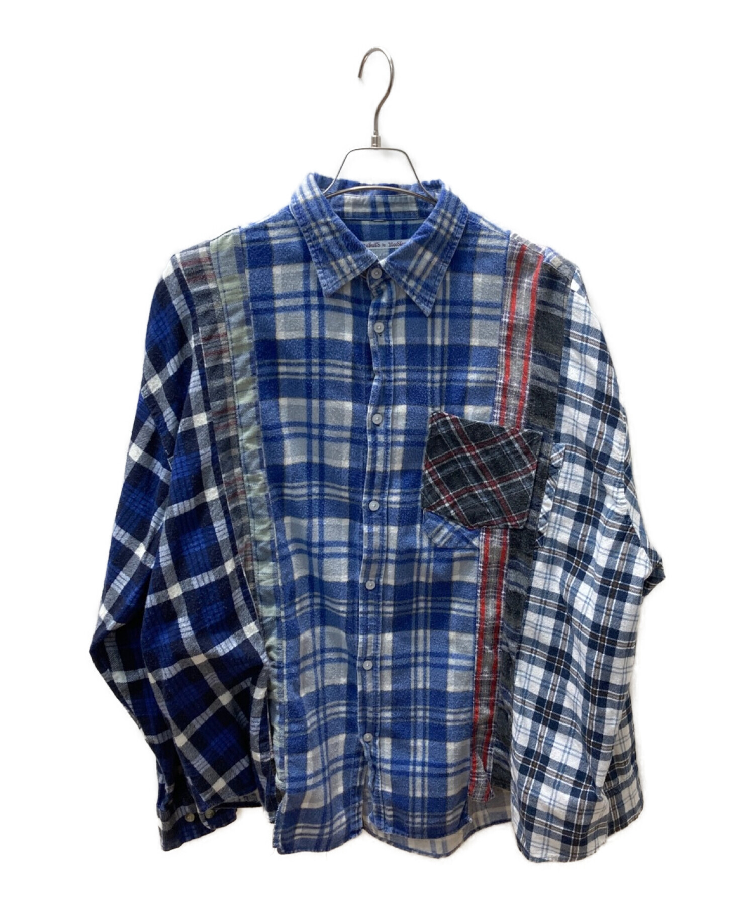 Rebuild by Needles (リビルドバイニードルス) Wide 7 Cuts Shirt ブルー サイズ:表記無し