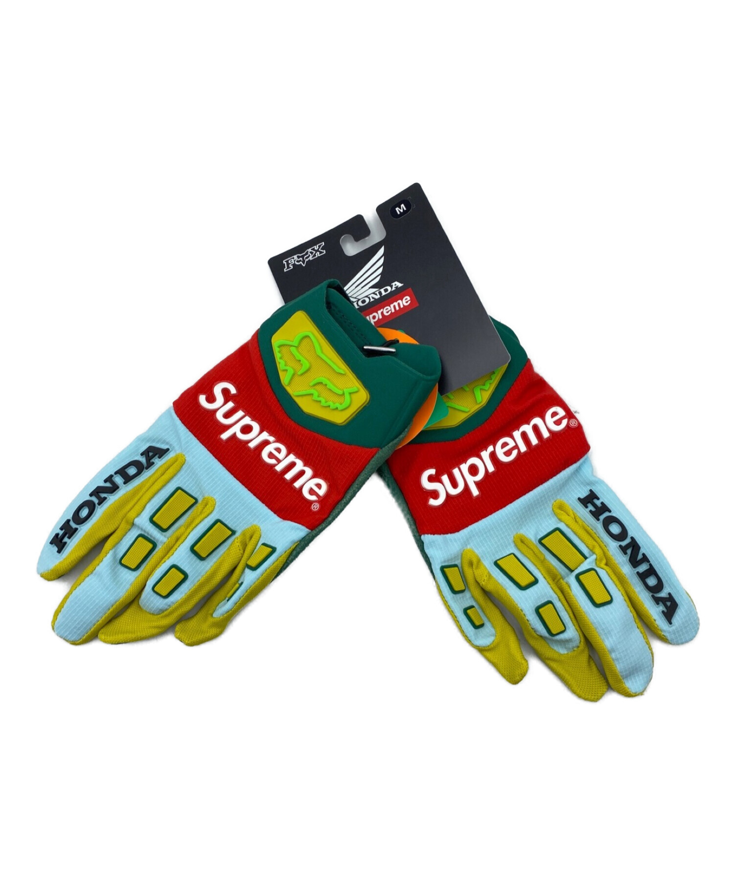 SUPREME (シュプリーム) Honda Fox Racing Gloves スカイブルー サイズ:M 未使用品
