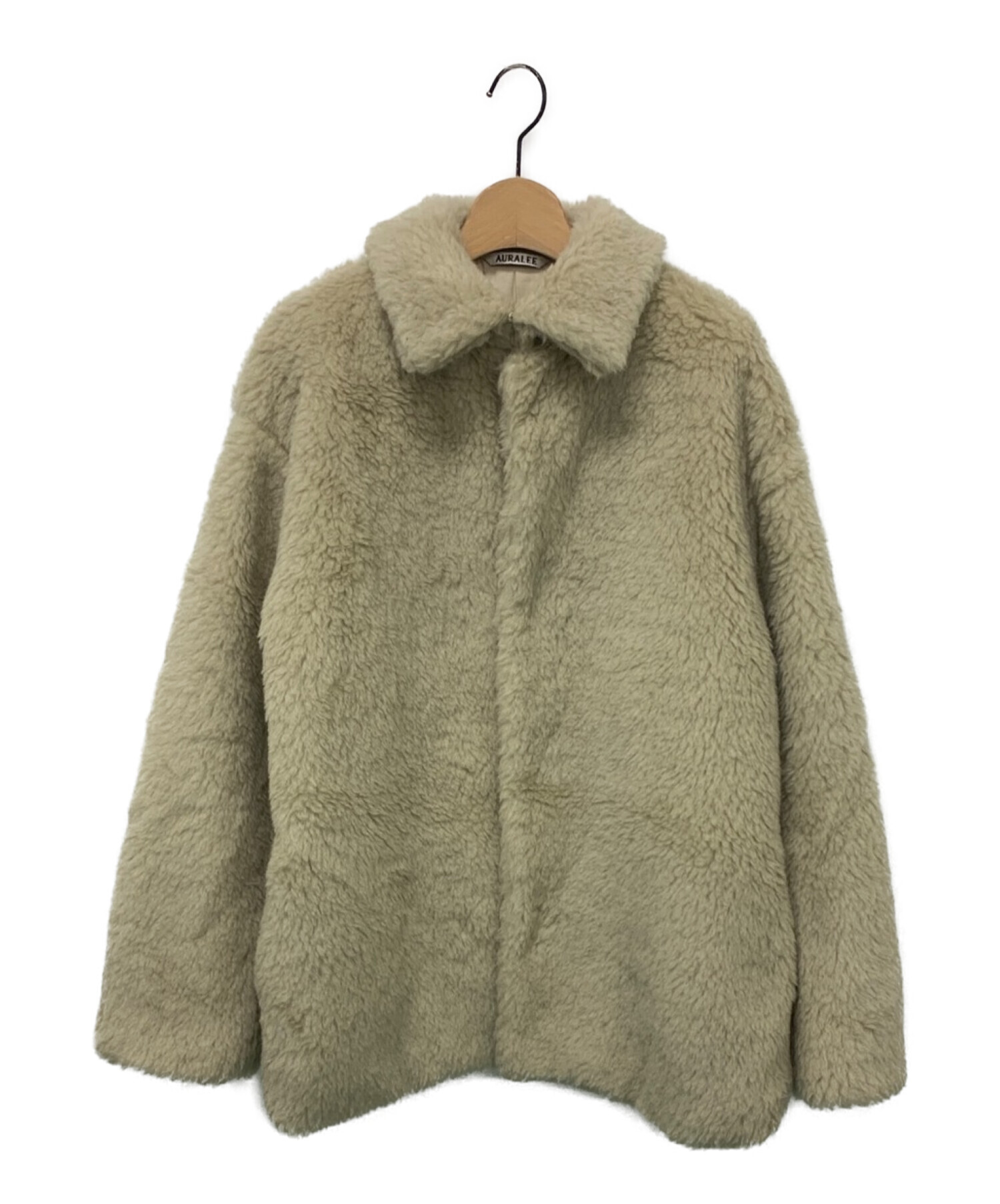 AURALEE (オーラリー) Shetland Wool Boa Big Blouson ベージュ サイズ:1