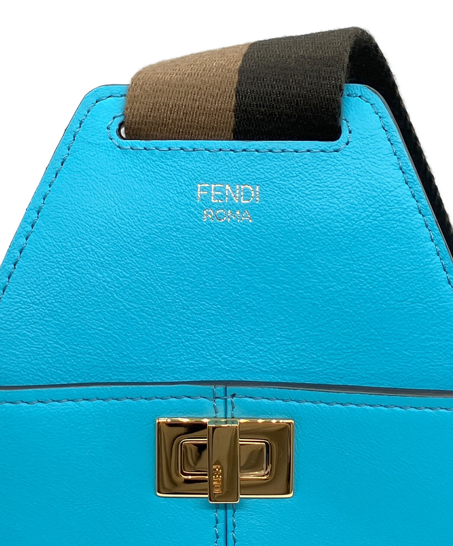 FENDI (フェンディ) ワンショルダーギターバッグ スカイブルー