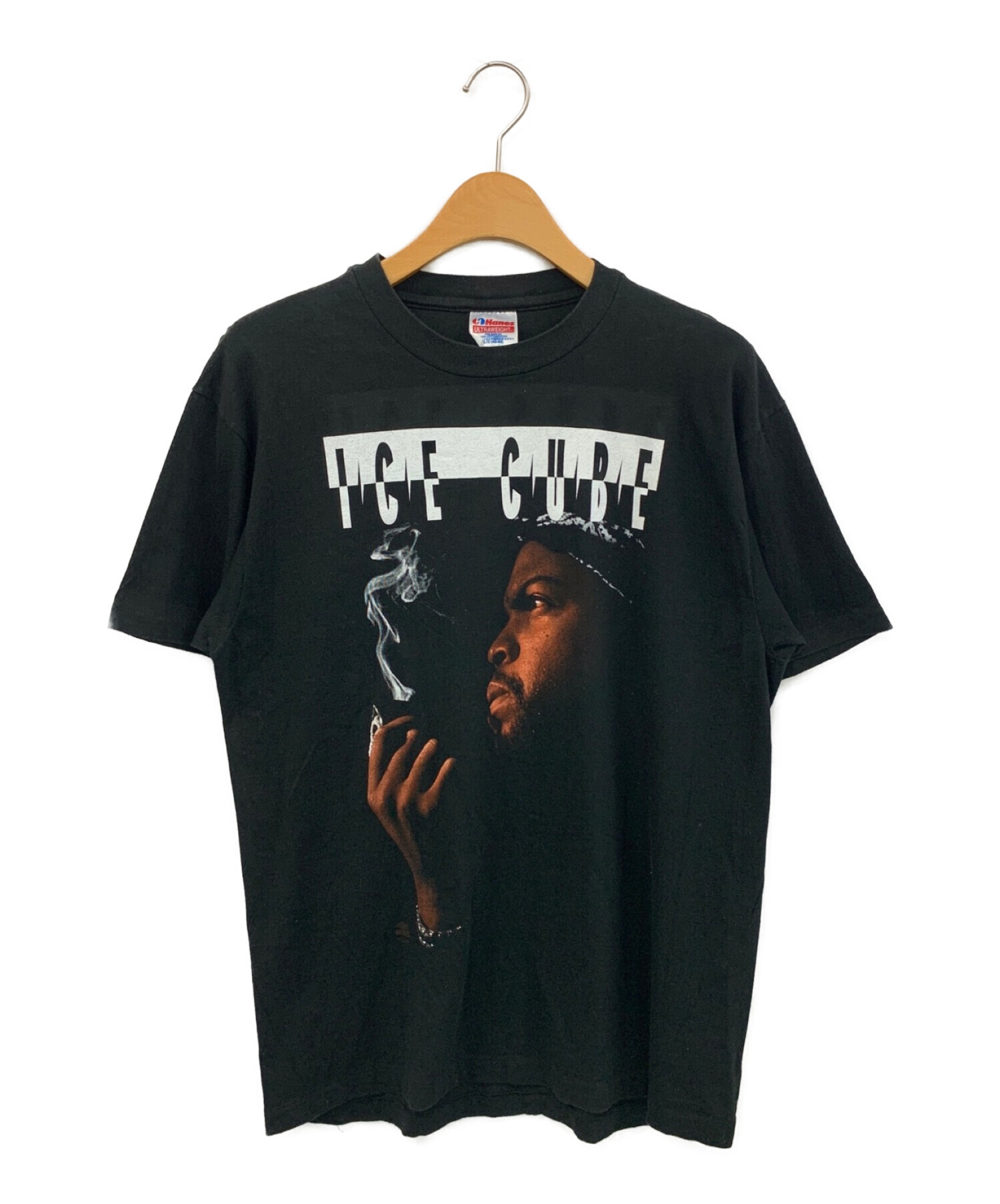 ラップTシャツ (ラップTシャツ) [古着]90's Ice Cube ラップTシャツ ブラック サイズ:L/G