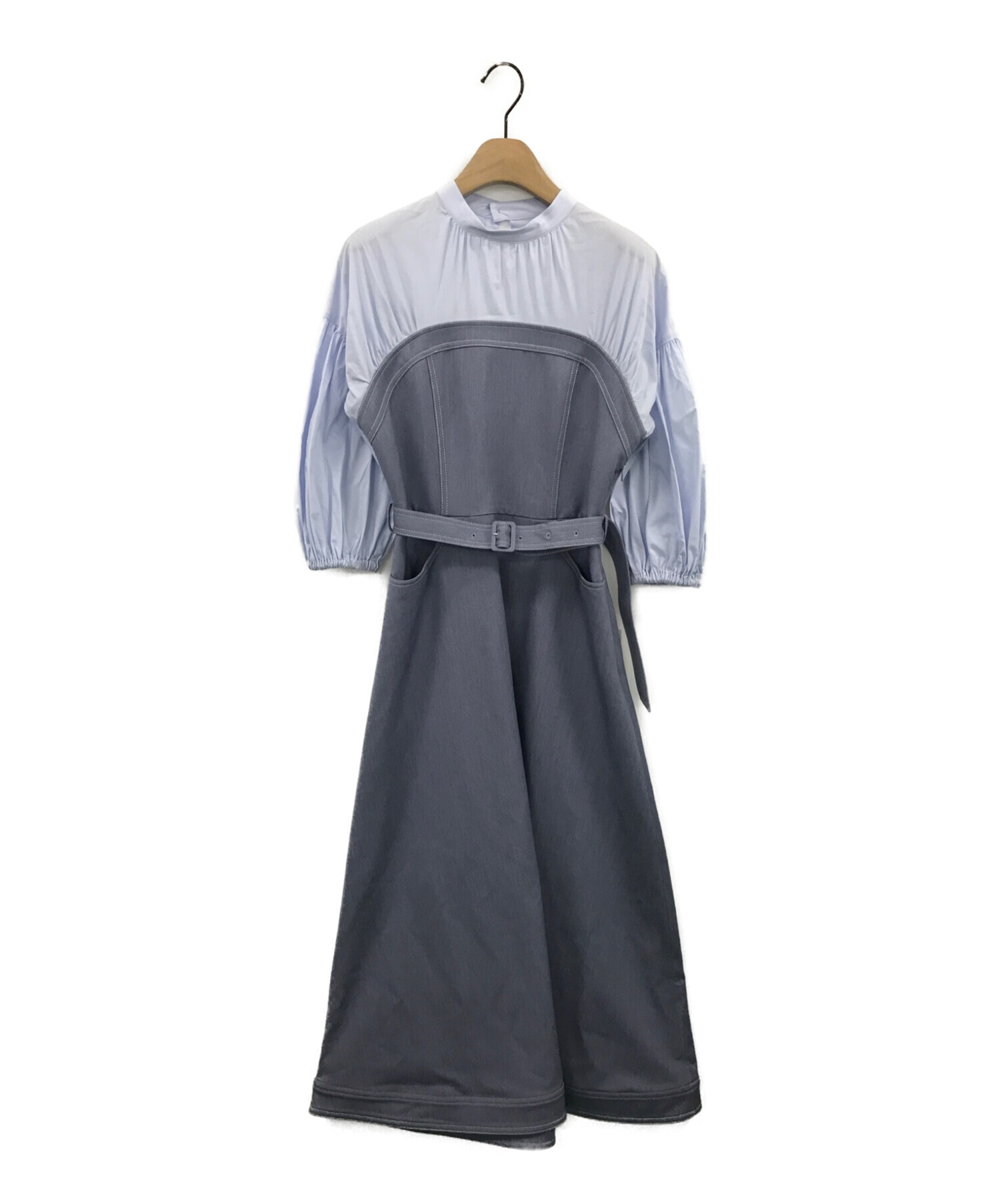 Ameri (アメリ) AFFOGATO SHIRT DRESS ブルー サイズ:S 未使用品