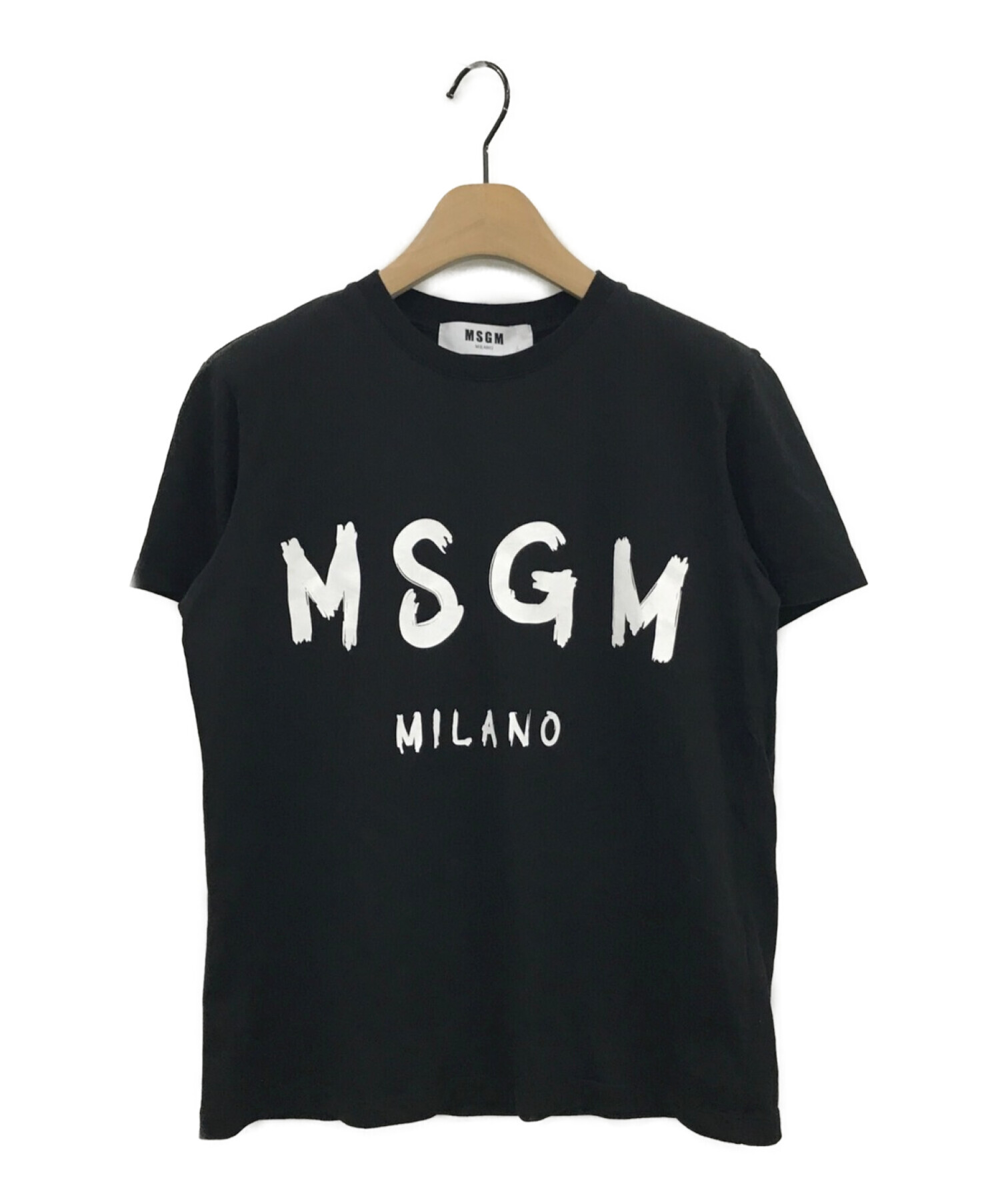 MSGM (エムエスジーエム) ロゴTシャツ ブラック サイズ:S