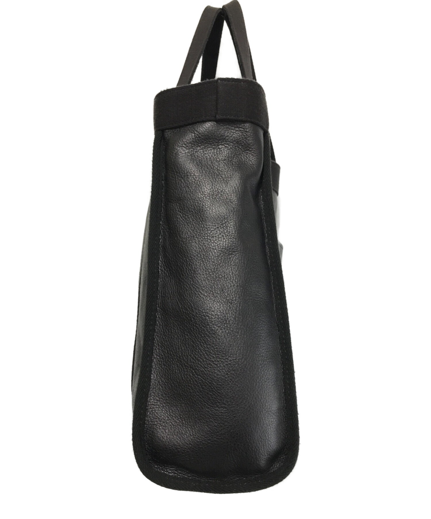 PORTER (ポーター) STAND TOTE BLACK LEATHER ブラック