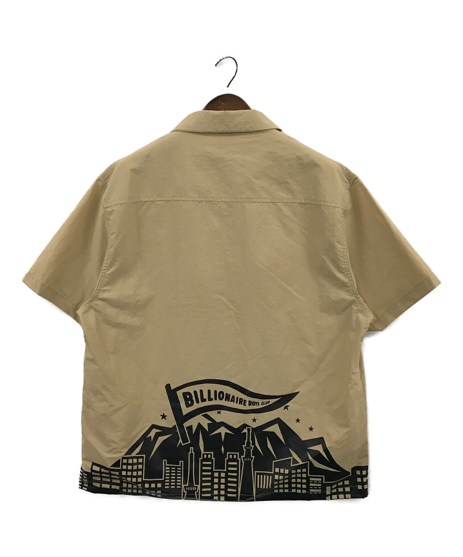 BILLIONAIRE BOYS CLUB (ビリオネアボーイズクラブ) オープンカラーシャツ ベージュ サイズ:XL