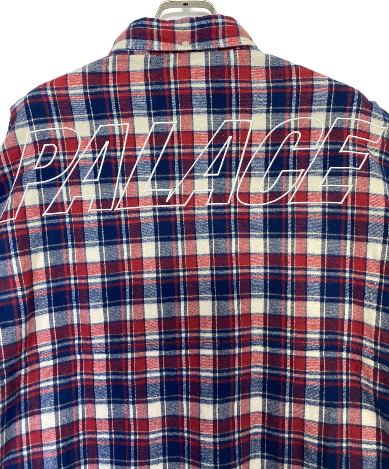 PALACE (パレス) Lumber Yak Shirt ネイビー×レッド サイズ:L