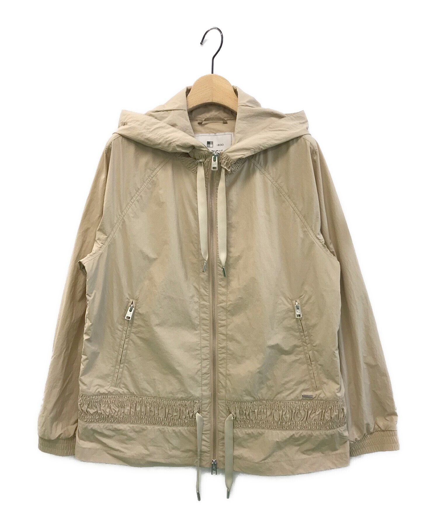 WOOLRICH (ウールリッチ) ERIE WINDBREAKER CRINKLE NYLON ベージュ サイズ:XS