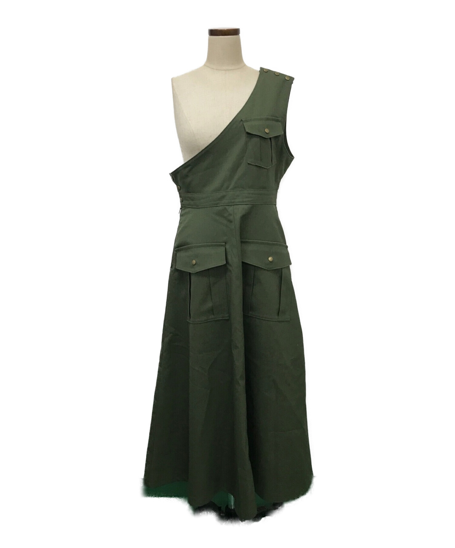 Re:poris (レポリス) military sash dress オリーブ サイズ:-