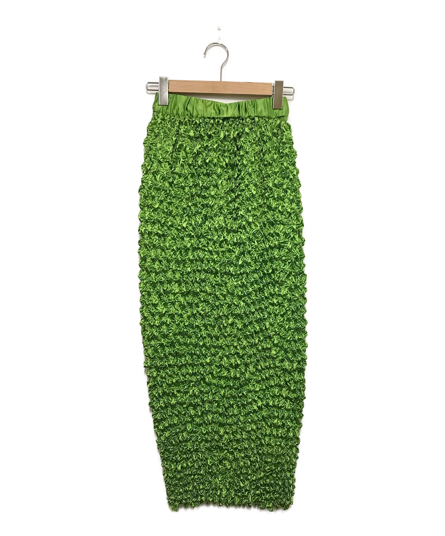 MAISON SPECIAL (メゾンスペシャル) ポップコーンシャーリングスカート ライトグリーン サイズ:FREE