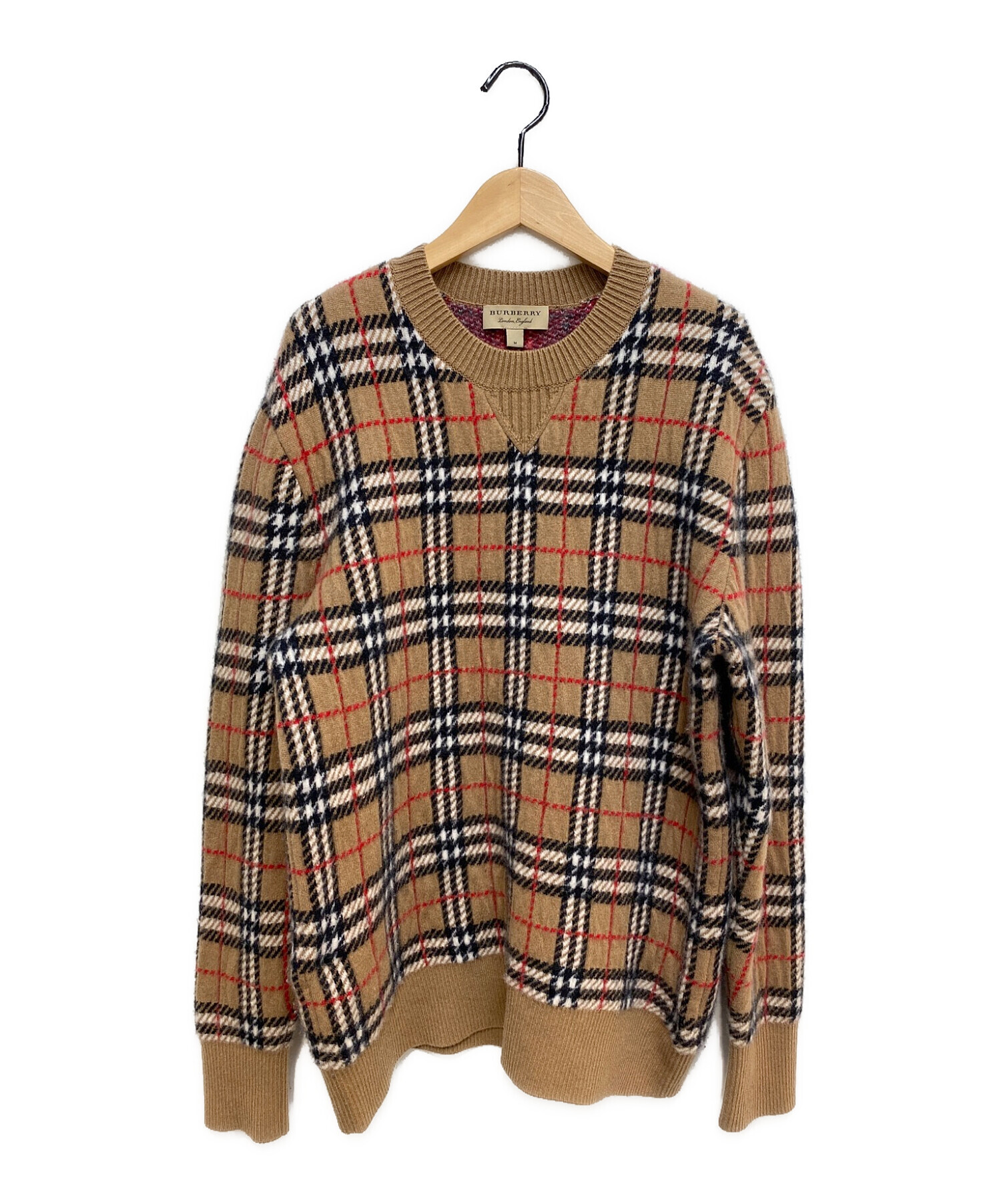 中古・古着通販】BURBERRY (バーバリー) BURBERRYCHECKERED ニット