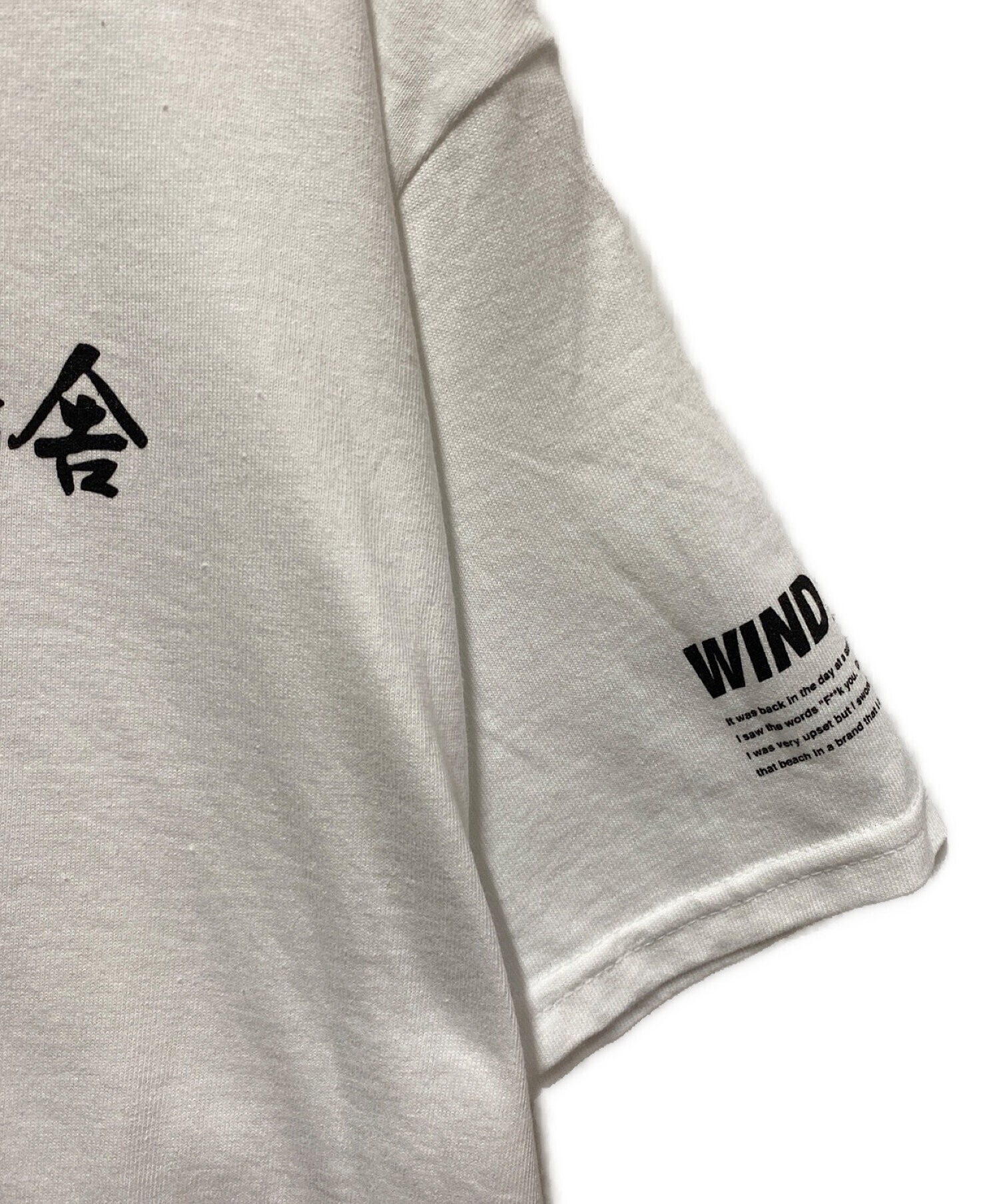 WIND AND SEA × 鶏舎 (ウィンダンシー × チイシャ) コラボTシャツ ホワイト サイズ:L 未使用品