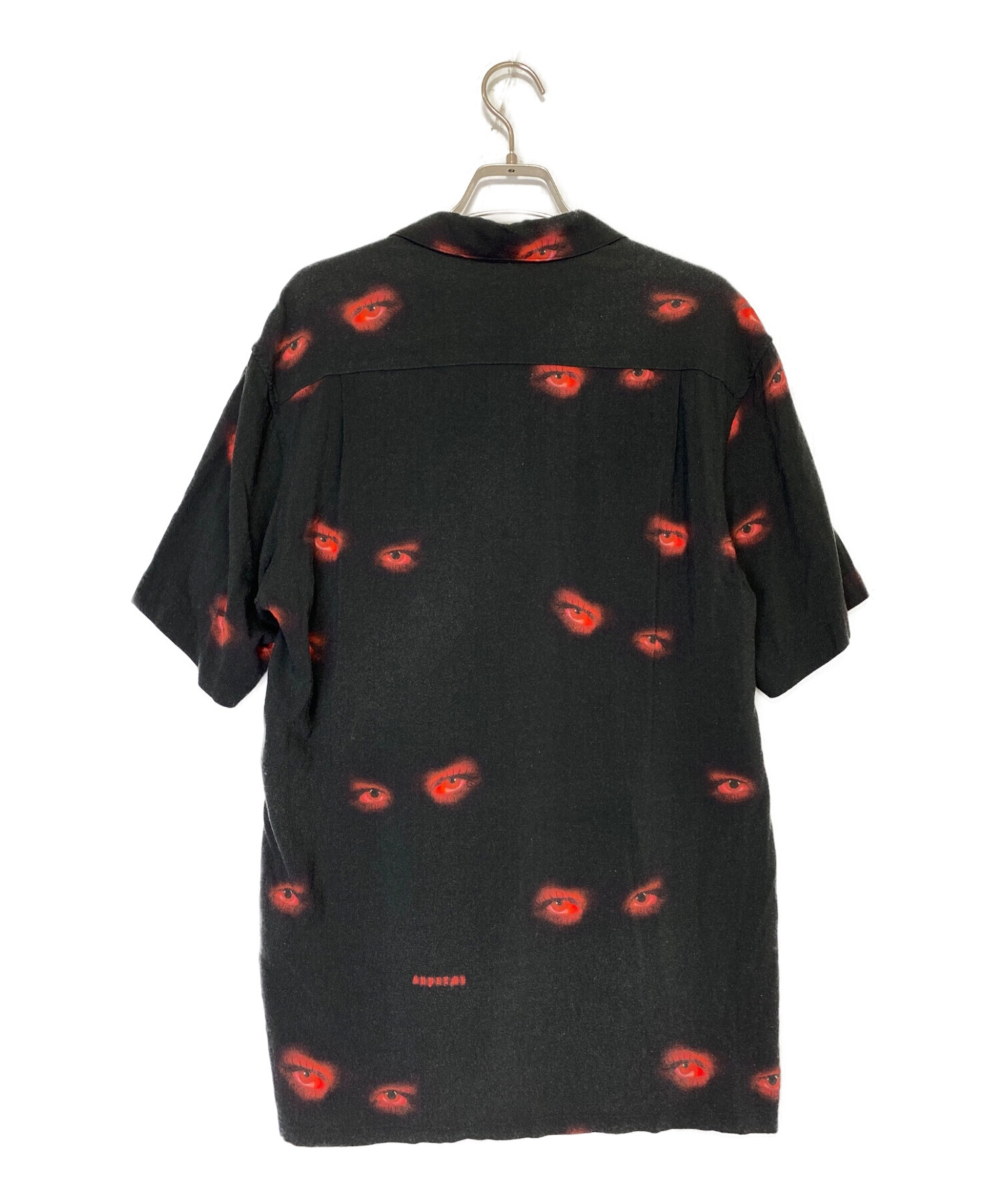 SUPREME (シュプリーム) Eyes Rayon S/S Shirt ブラック サイズ:M