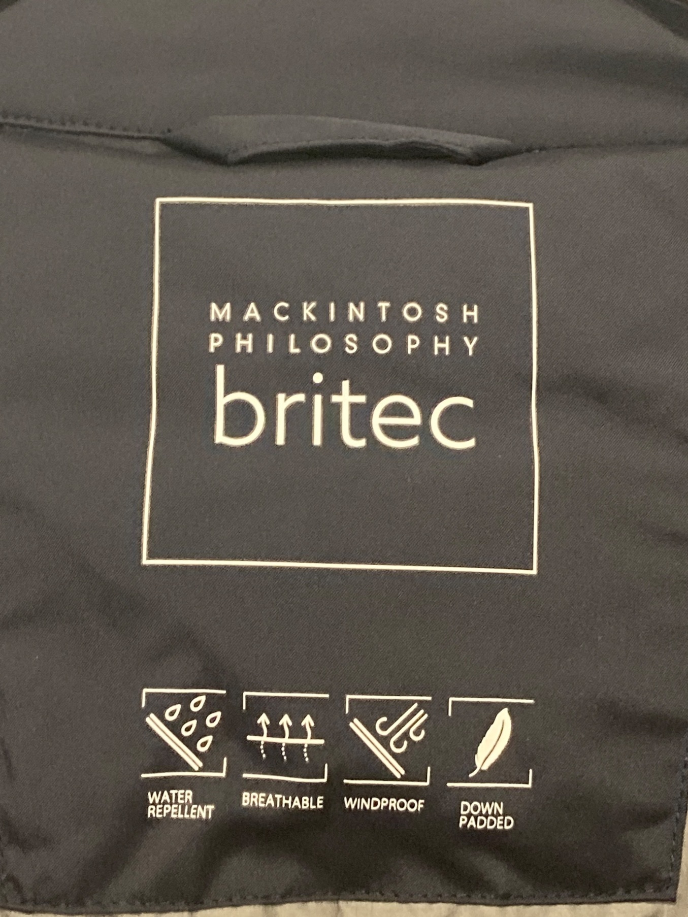 MACKINTOSH PHILOSOPHY (マッキントッシュフィロソフィー) Britecフーデッドコート ネイビー サイズ:38