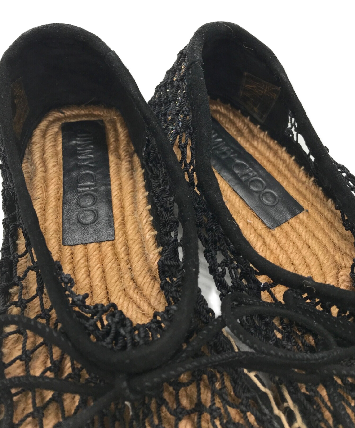 中古・古着通販】JIMMY CHOO (ジミーチュウ) エスパドリーユ ブラック