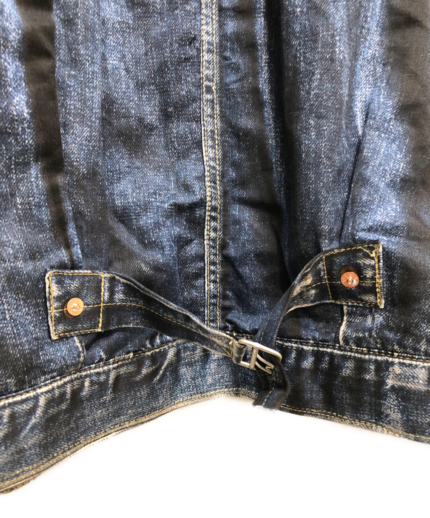 eYe COMME des GARCONS JUNYA WATANABE MAN 22SS ×BerBerJin×Levi’s  綿麻ダンガリープリントジャケット インディゴ サイズ:XL 未使用品