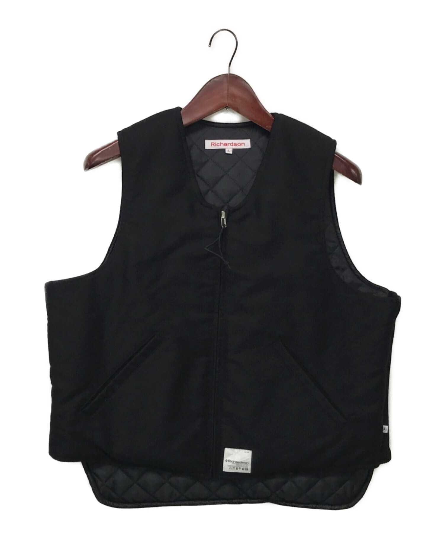 Richardson (リチャードソン) MOLESKIN INSULATED VEST ブラック サイズ:L