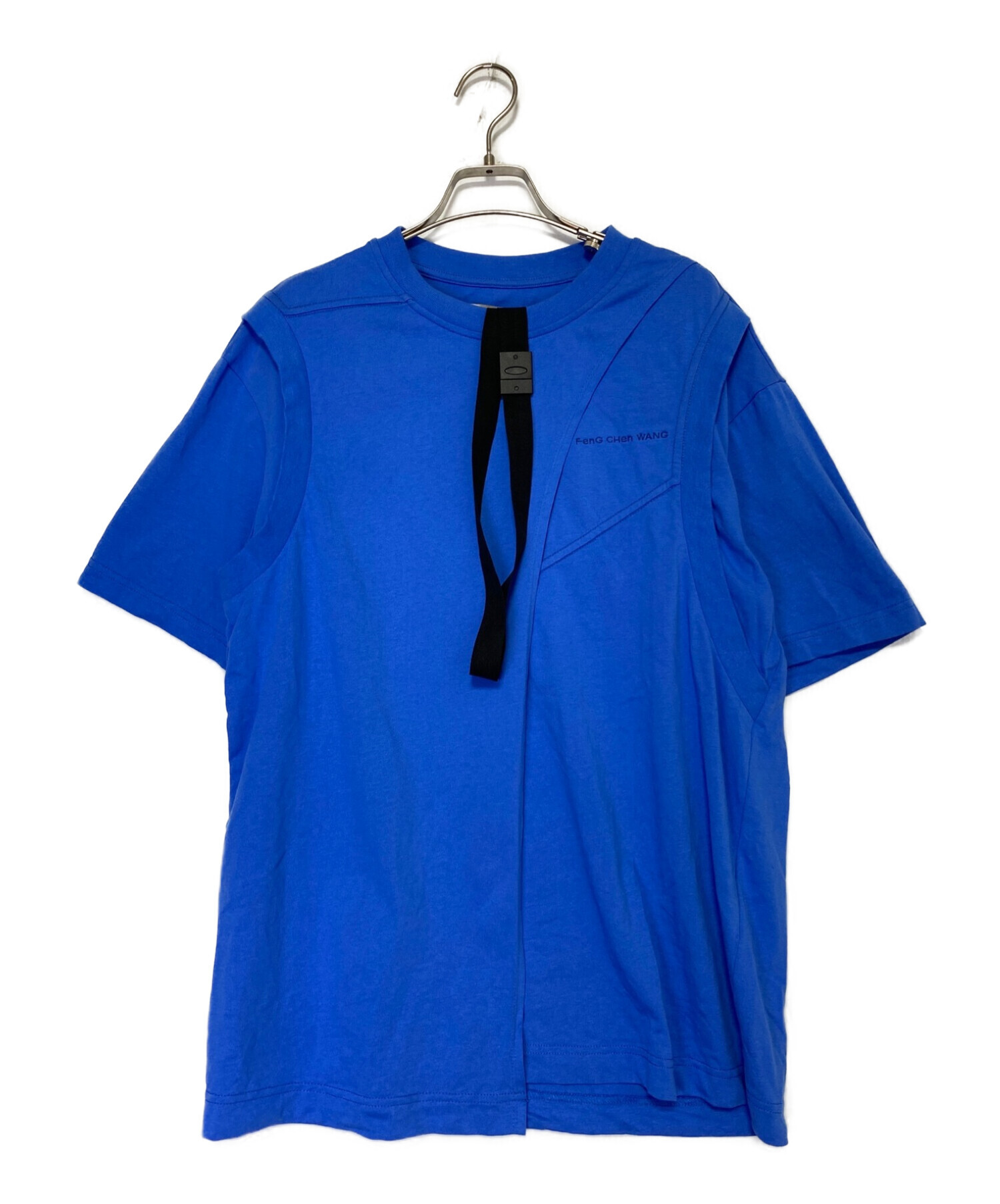FenG CHen WANG (フェン・チェン・ワン) レイヤードデザインTシャツ ブルー サイズ:S