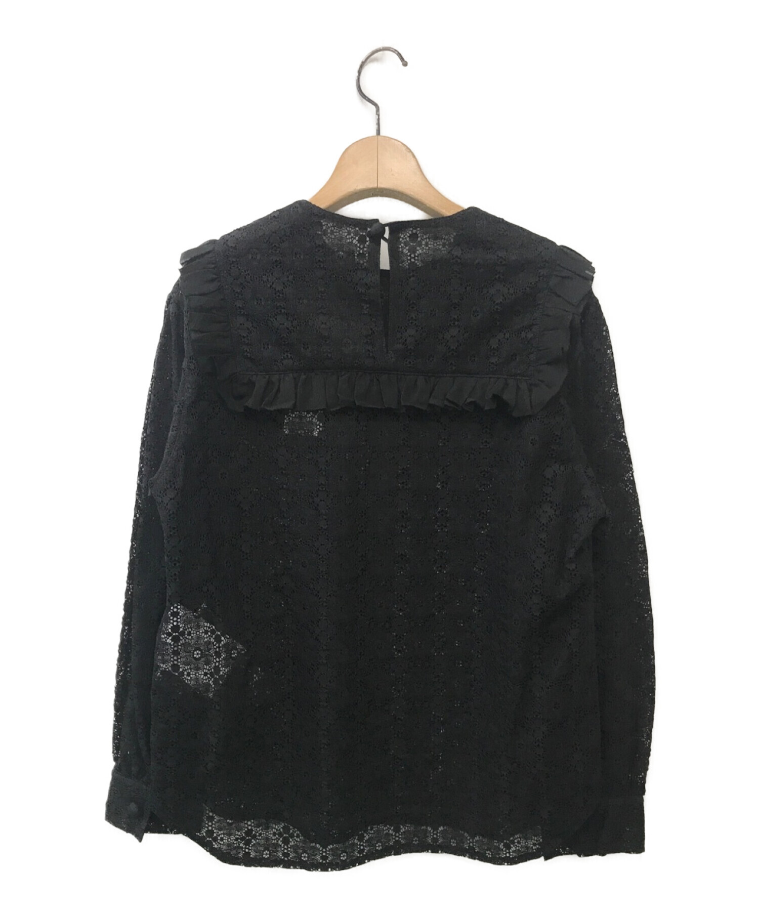 tricot COMME des GARCONS (トリココムデギャルソン) レースブラウス ブラック サイズ:S 未使用品