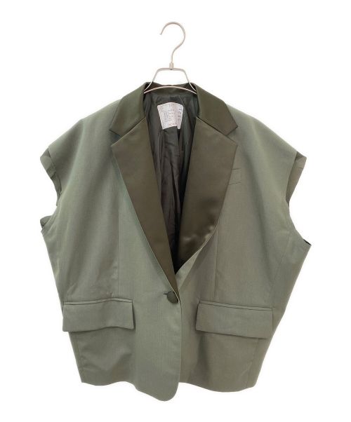 【中古・古着通販】sacai (サカイ) Suiting Jacket オリーブ サイズ:１ ...