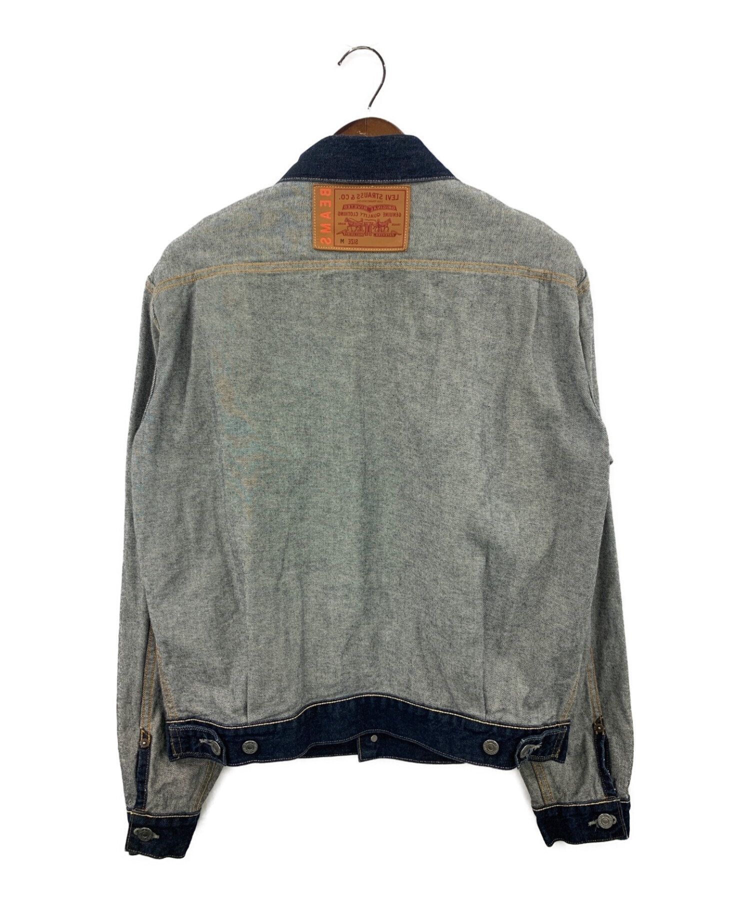 BEAMS×LEVI'S (ビームス×リーバイス) Inside Out Trucker jacket インディゴ サイズ:M