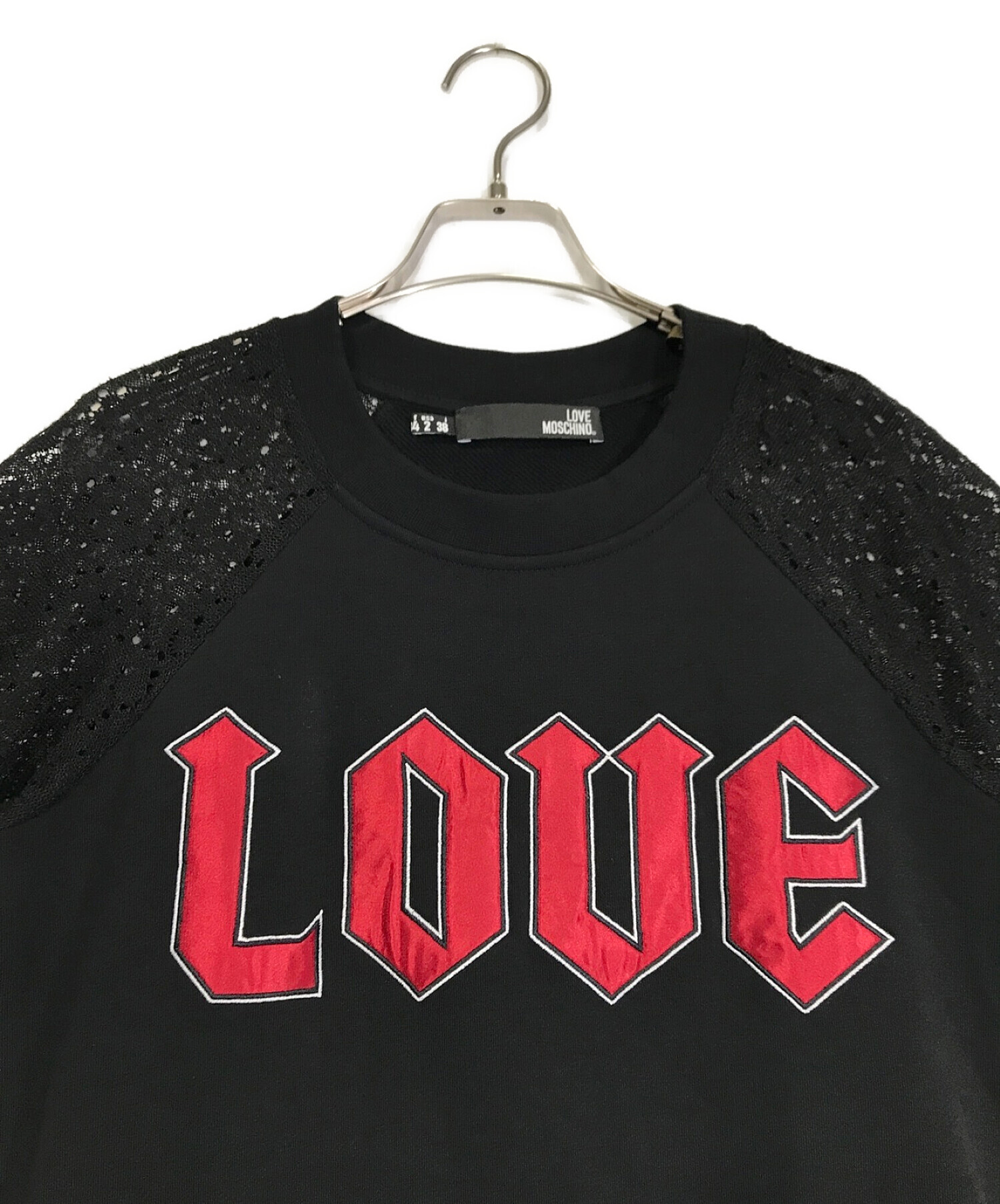 中古・古着通販】LOVE MOSCHINO (ラブモスキーノ) レーススリーブ