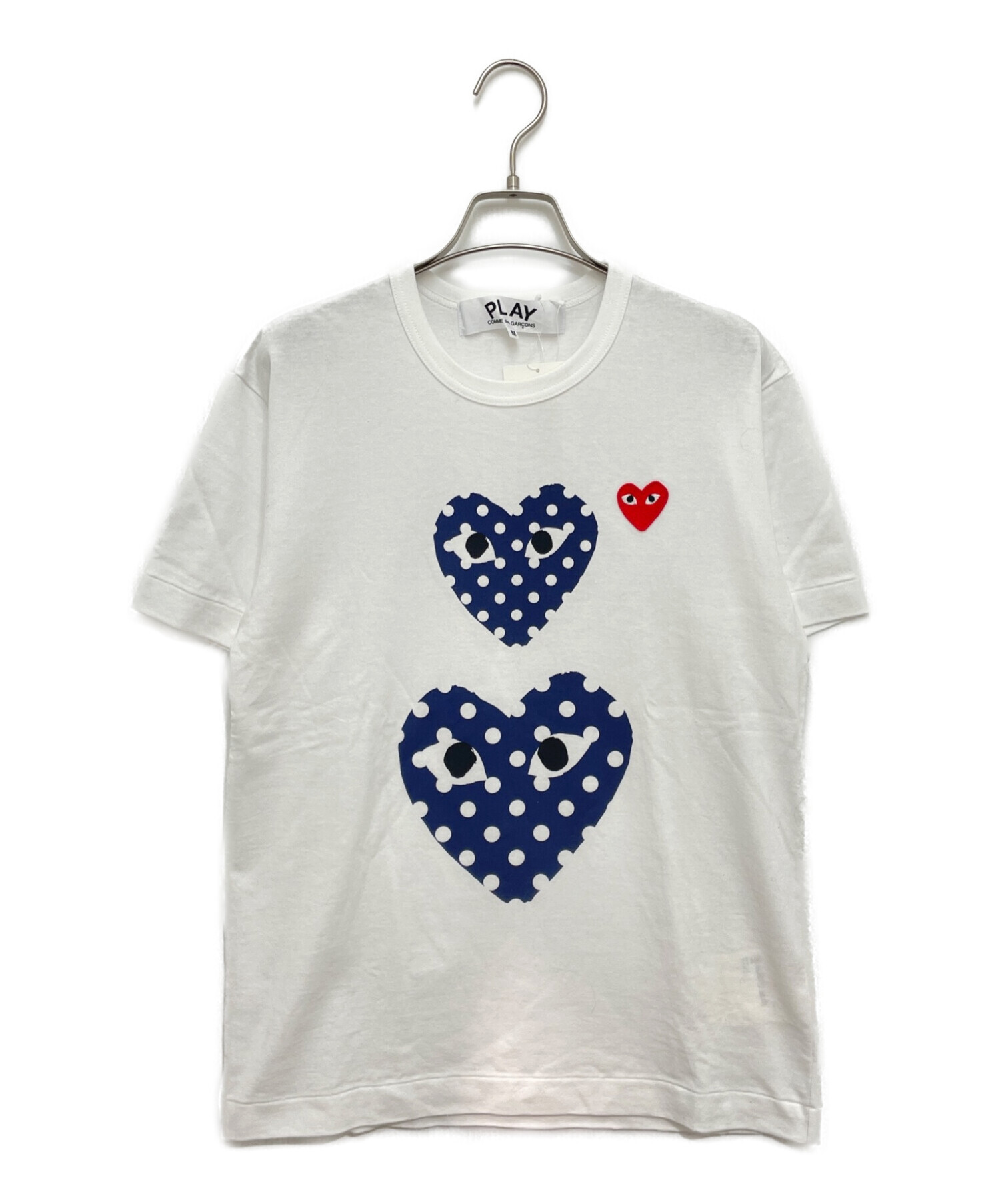 PLAY COMME des GARCONS (プレイ コムデギャルソン) ハートロゴTシャツ ホワイト サイズ:M 未使用品