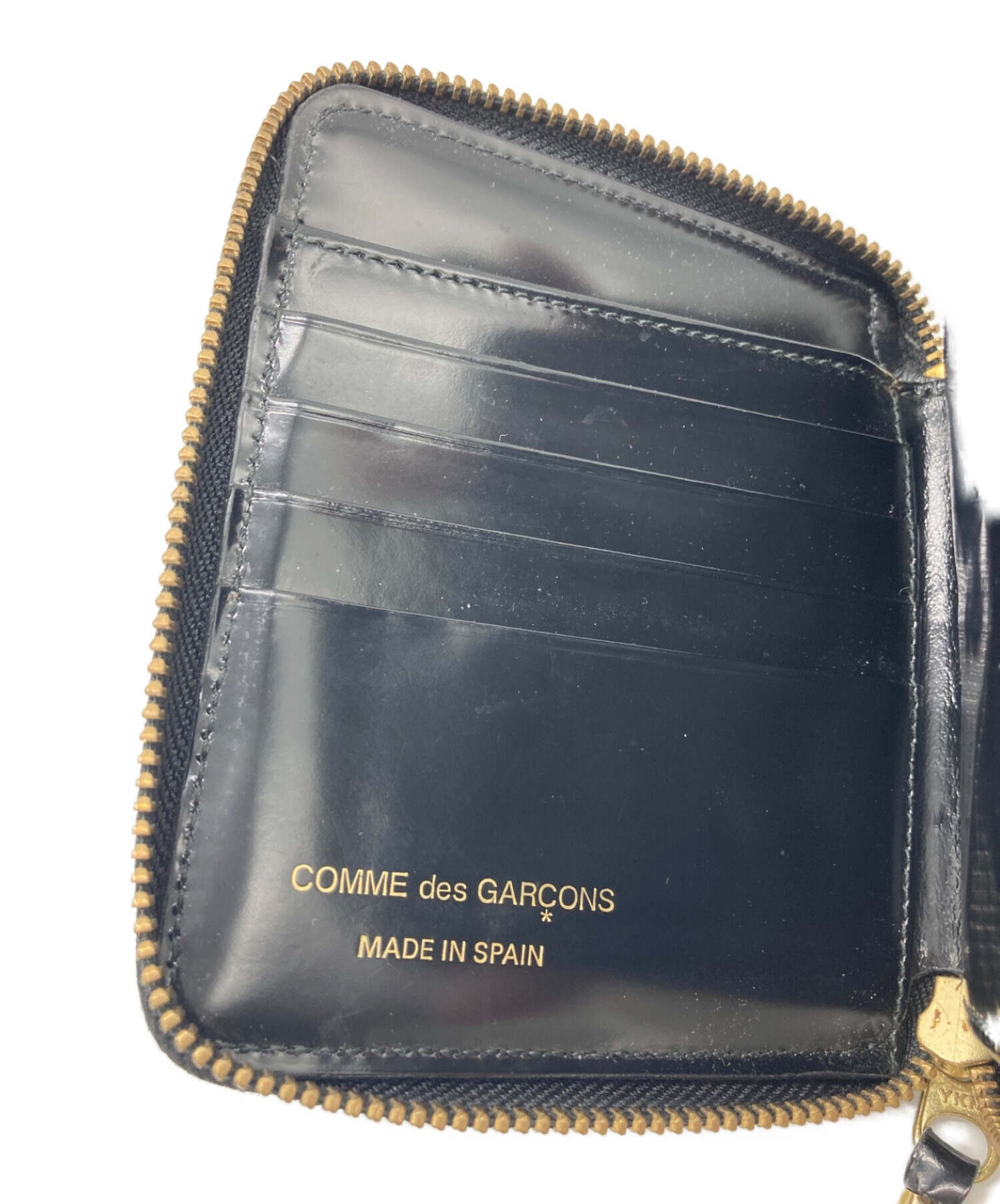 COMME des GARCONS (コムデギャルソン) ラウンドファスナー財布 ブラック