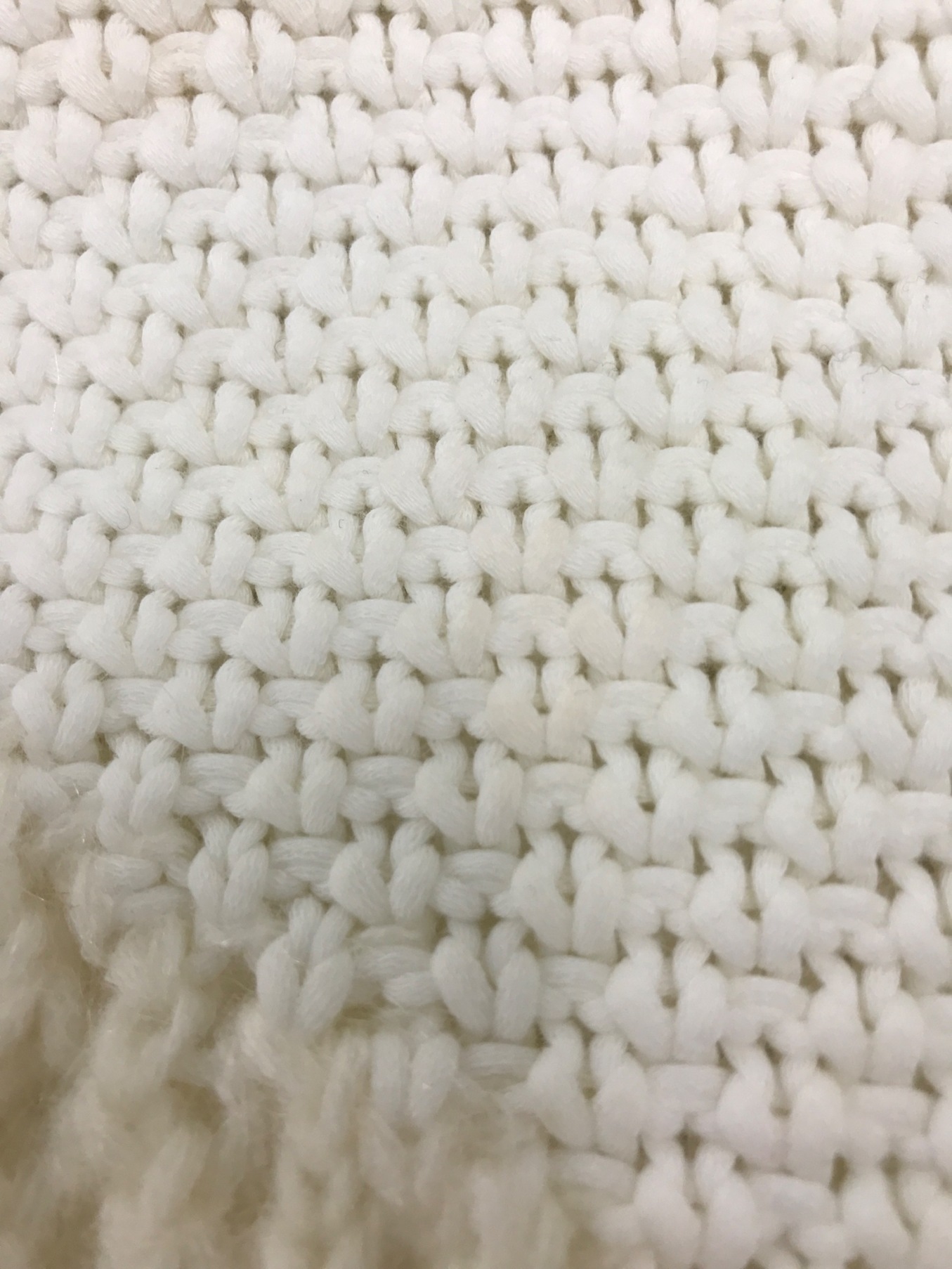 中古・古着通販】AMERI (アメリ) TWIN YARN CABLE KNIT ホワイト