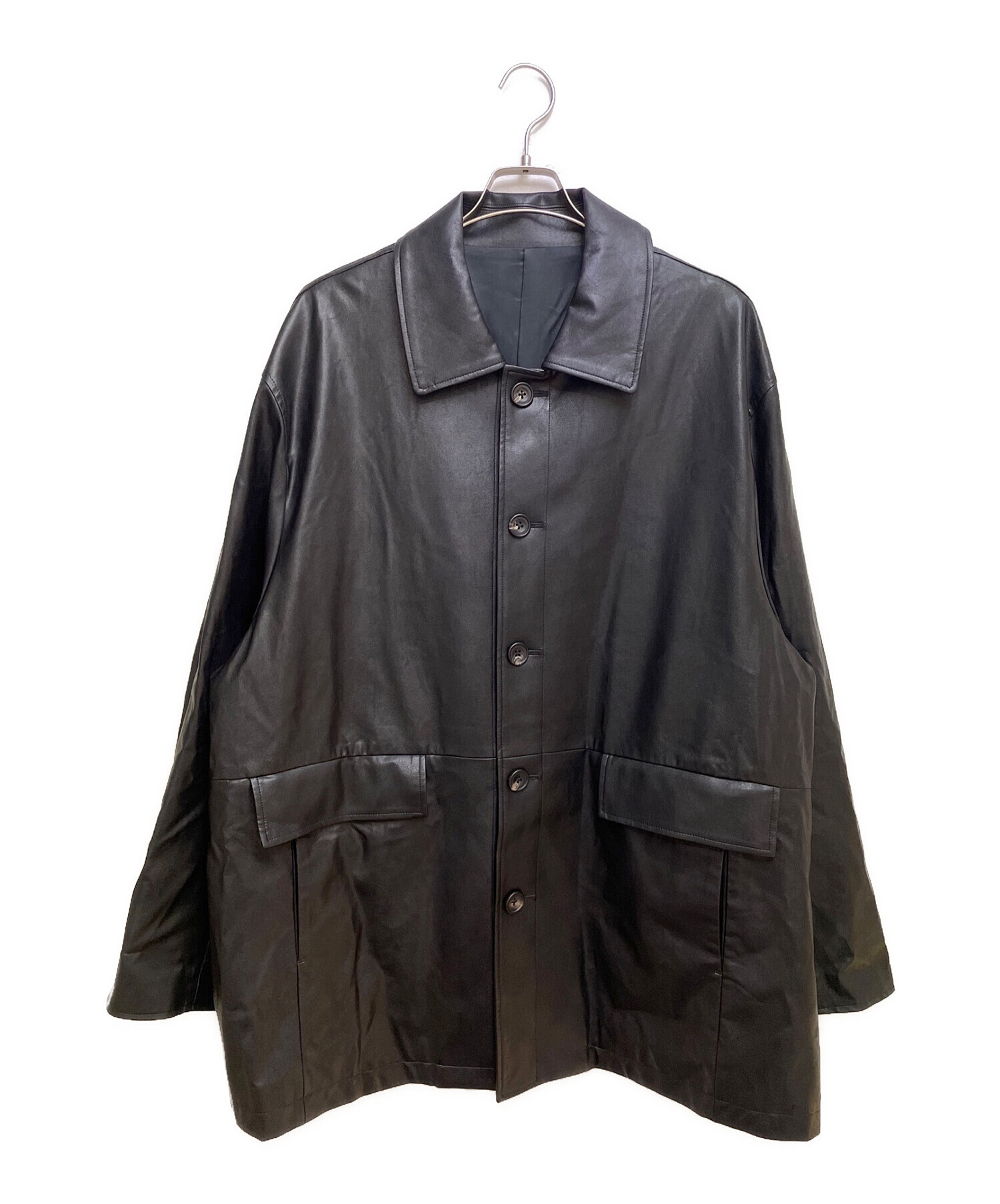 steinシュタインstein fake leather car jacket - レザージャケット