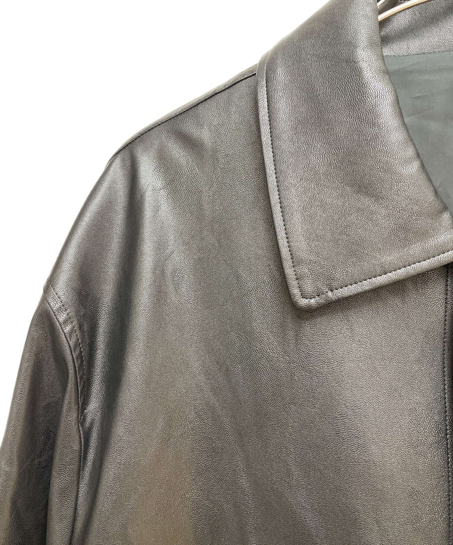 stein (シュタイン) FAKE LEATHER CAR JACKET ブラック サイズ:M