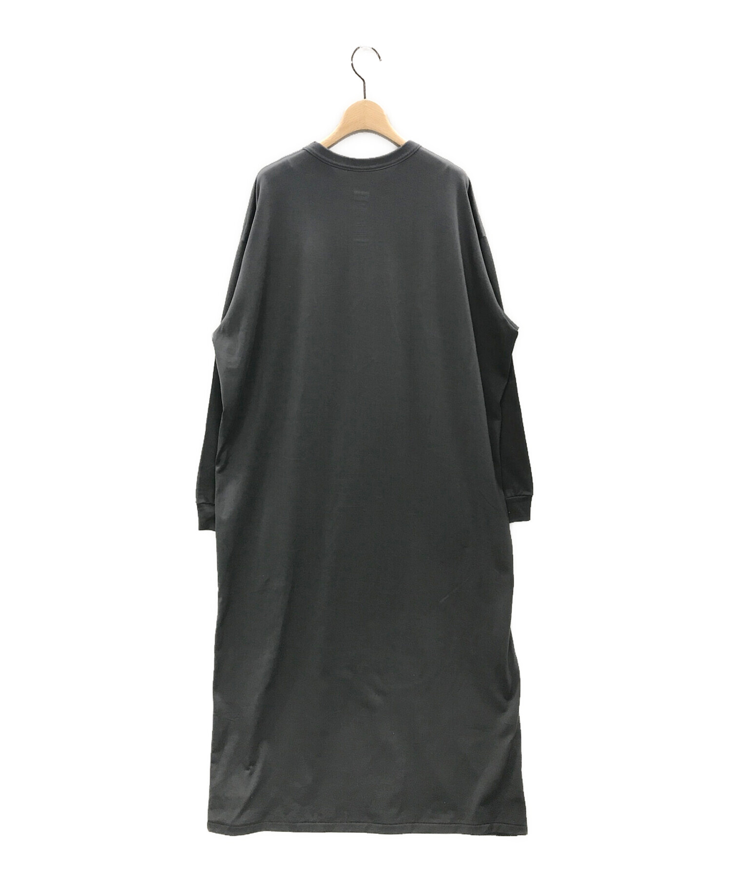 MAISON EUREKA (メゾンエウレカ) GIZA COTTON MAXI L/Sワンピース グレー サイズ:F