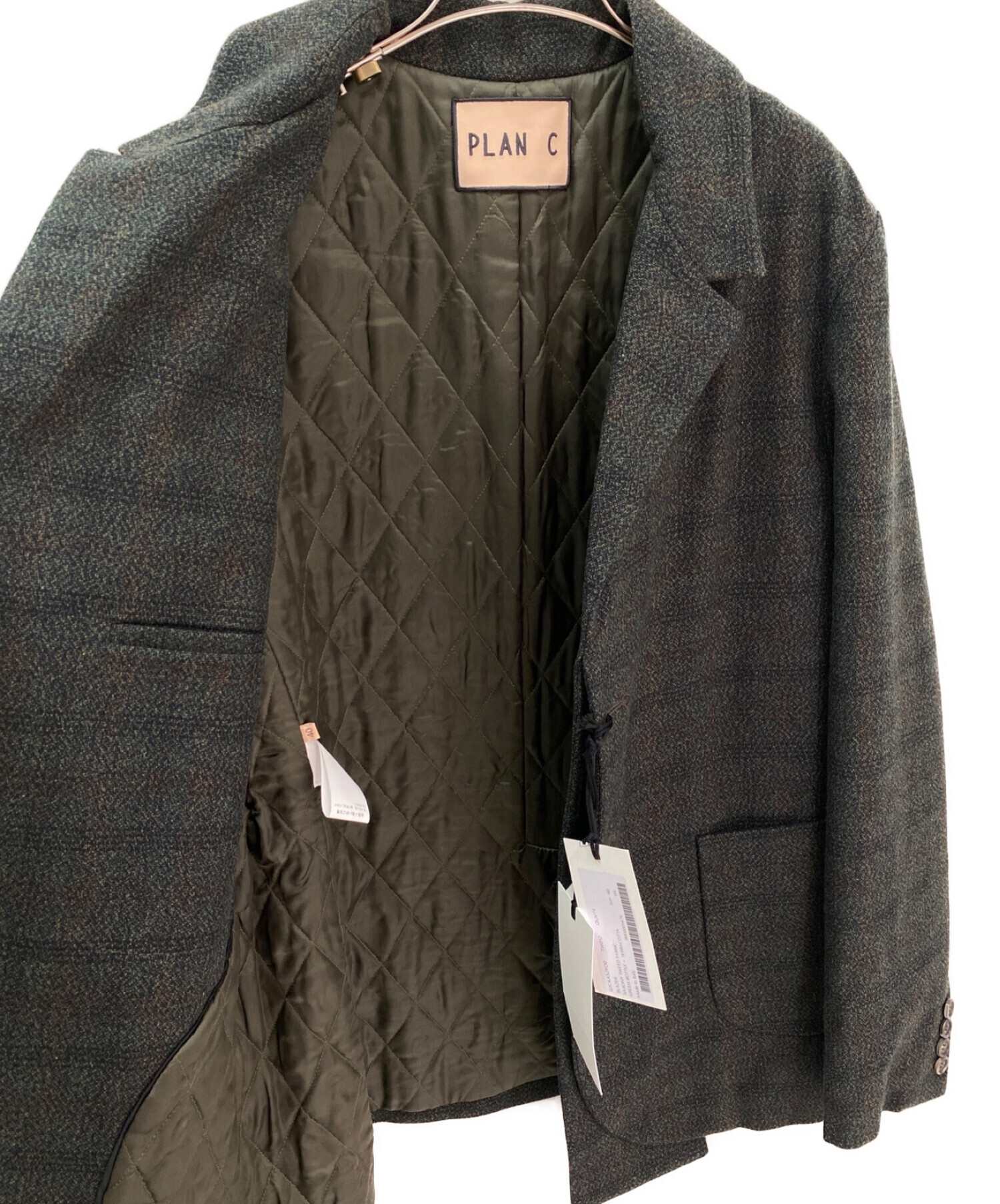 PLAN C (プランシー) ウールジャケット グリーン サイズ:40 未使用品
