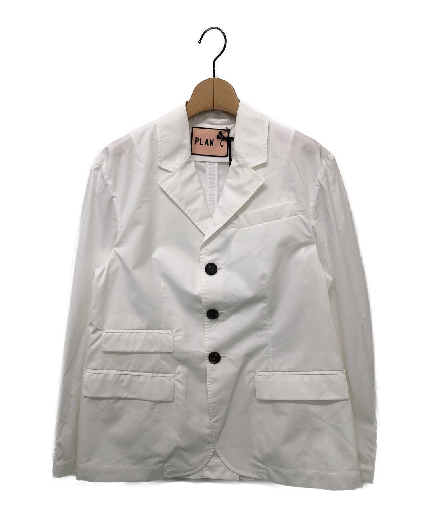 PLAN C (プランシー) テーラードジャケット ホワイト サイズ:38