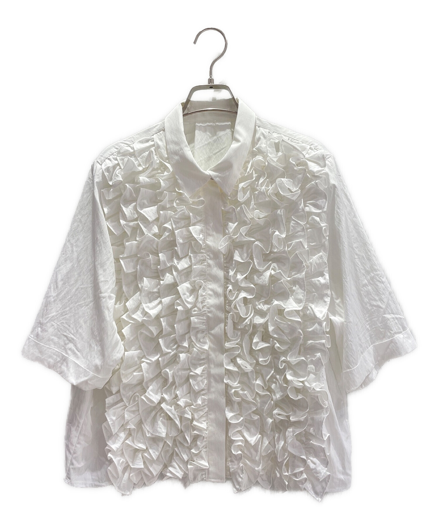 中古・古着通販】RIKO (リコ) Petal frill blouse ホワイト サイズ