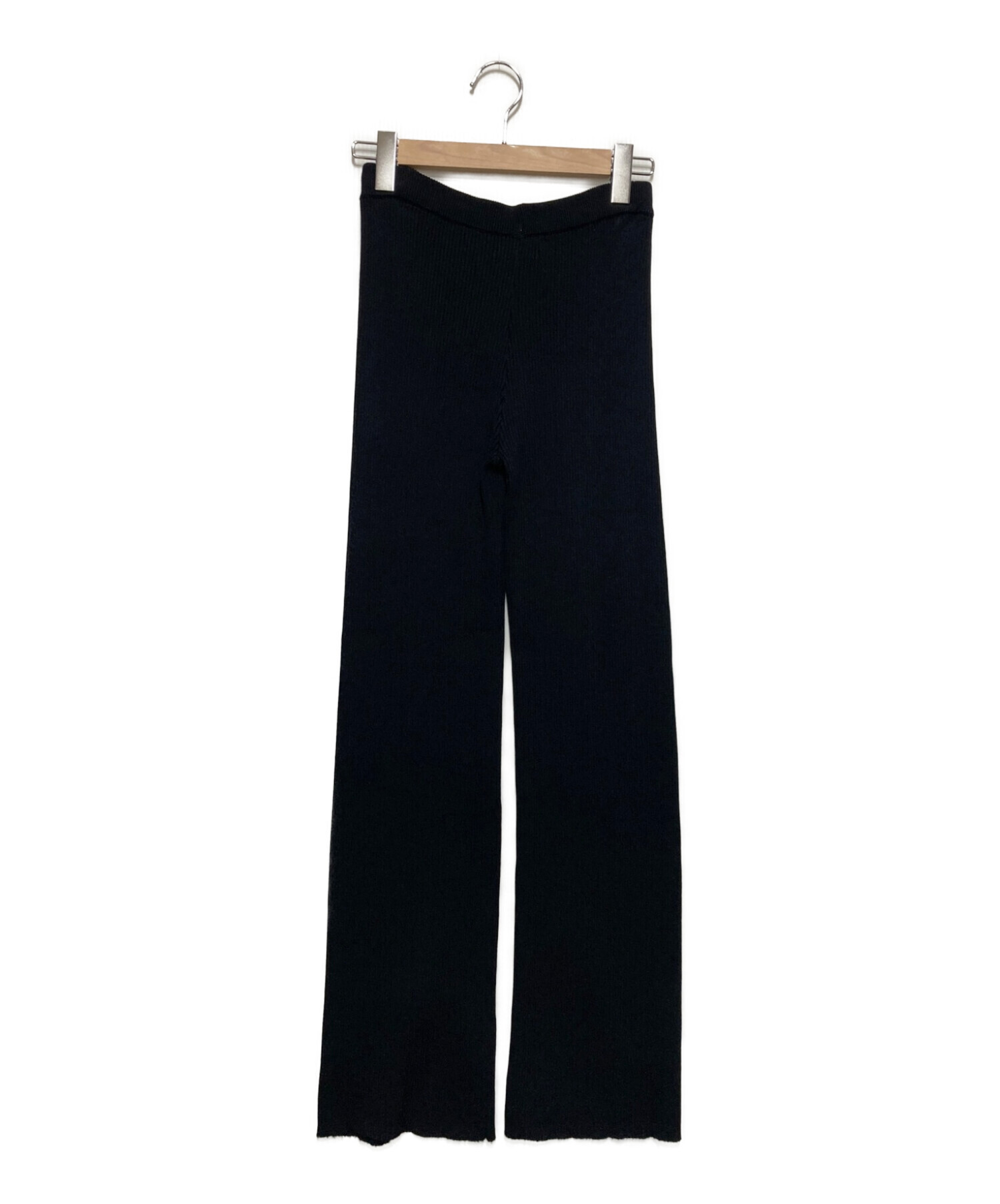 soduk (スドーク) Slit knit trousers ブラック サイズ:不明