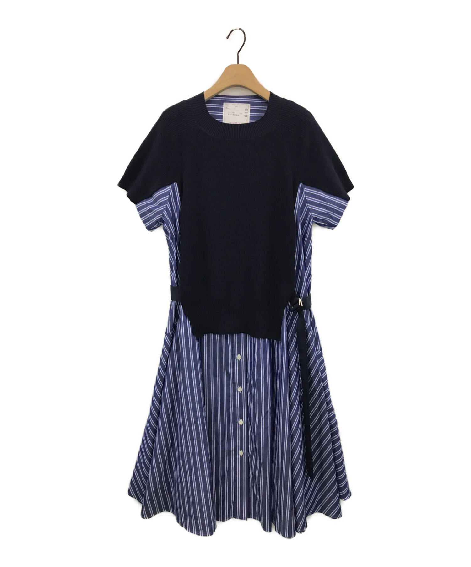 sacai (サカイ) Cotton Knit Dress / コットンニットドレス ブルー サイズ:3