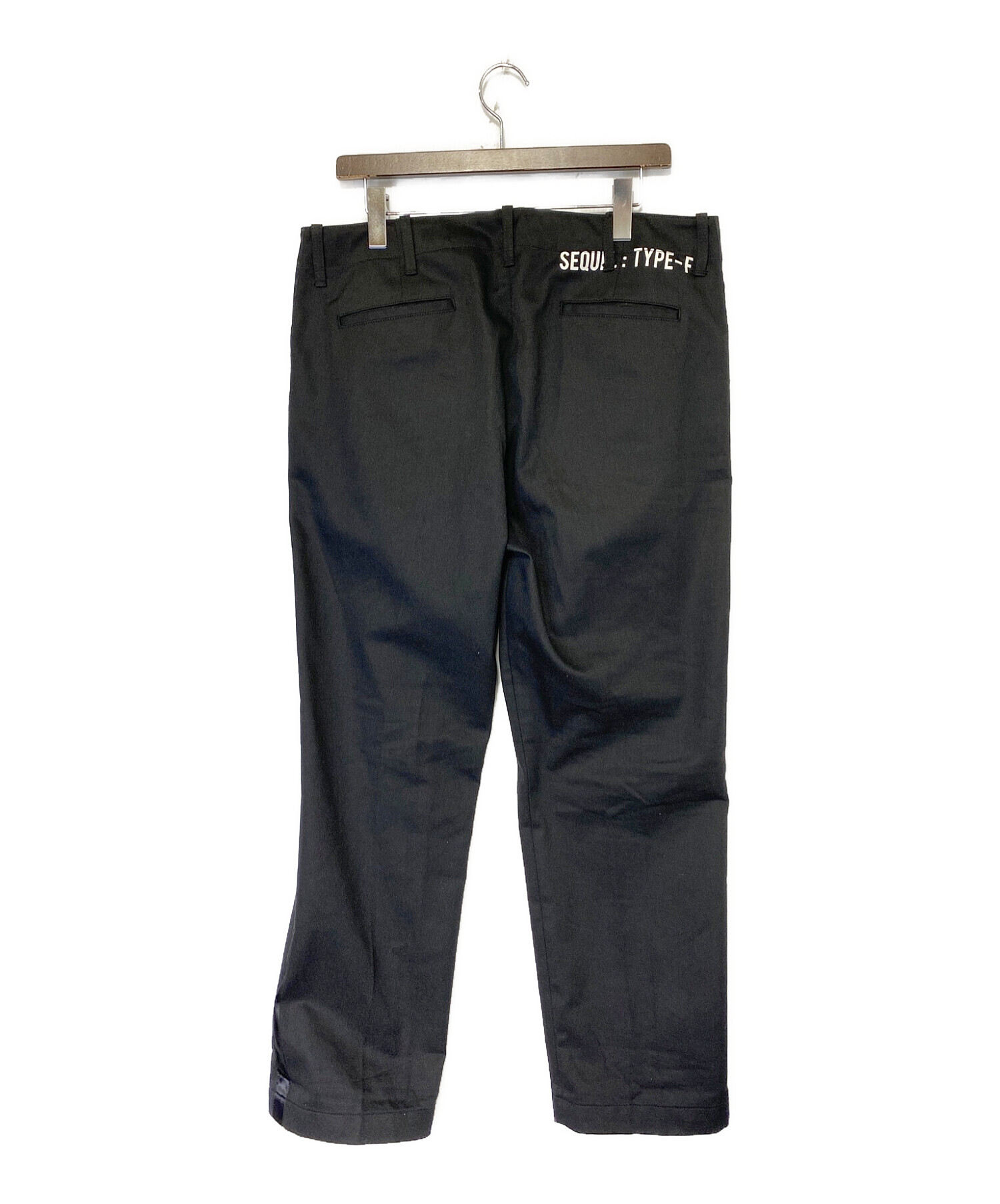 SEQUEL (シークエル) CHINO PANTS (TYPE-F) ブラック サイズ:XL