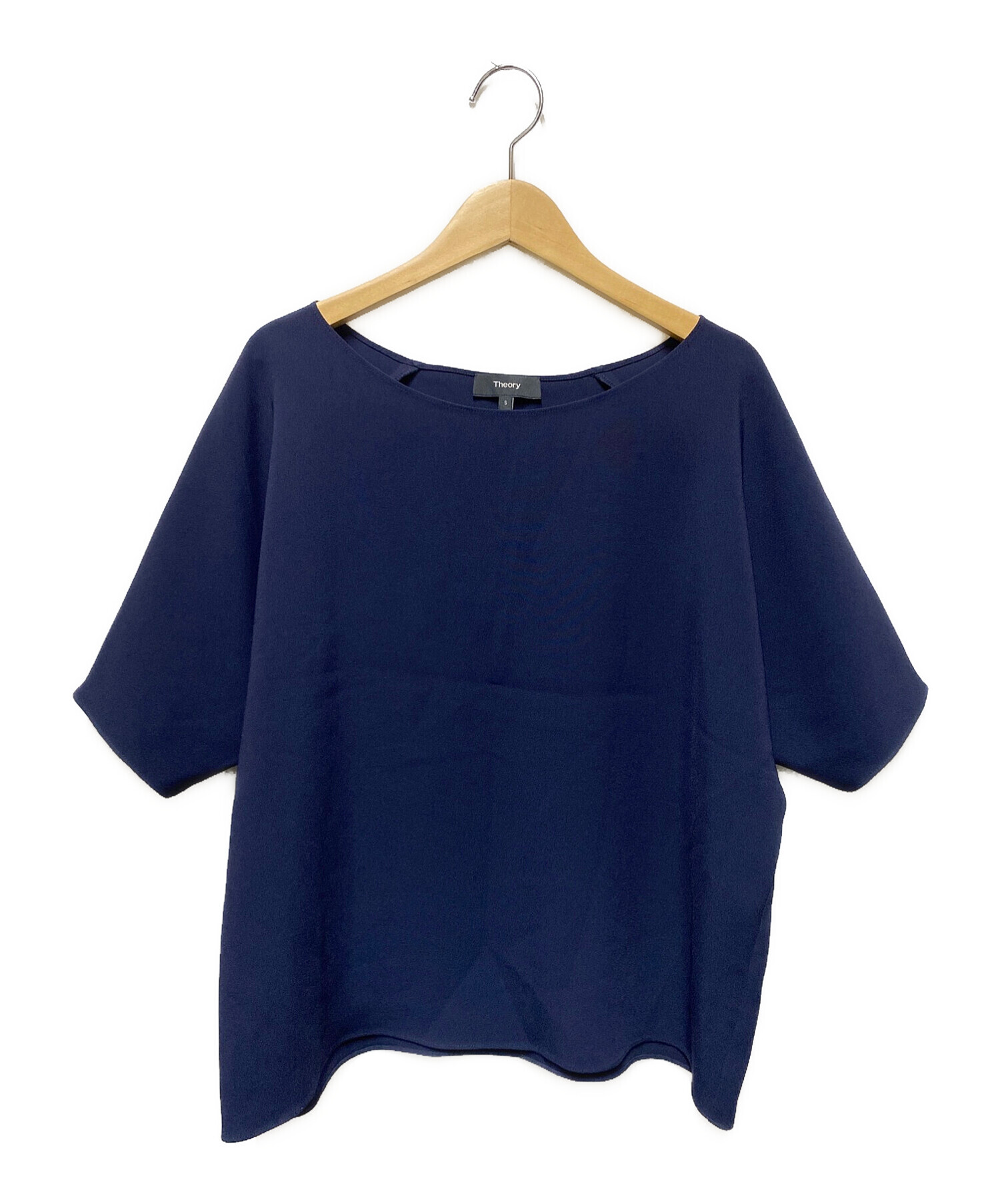 中古・古着通販】theory (セオリー) BACK RAGLAN TOP ネイビー サイズ