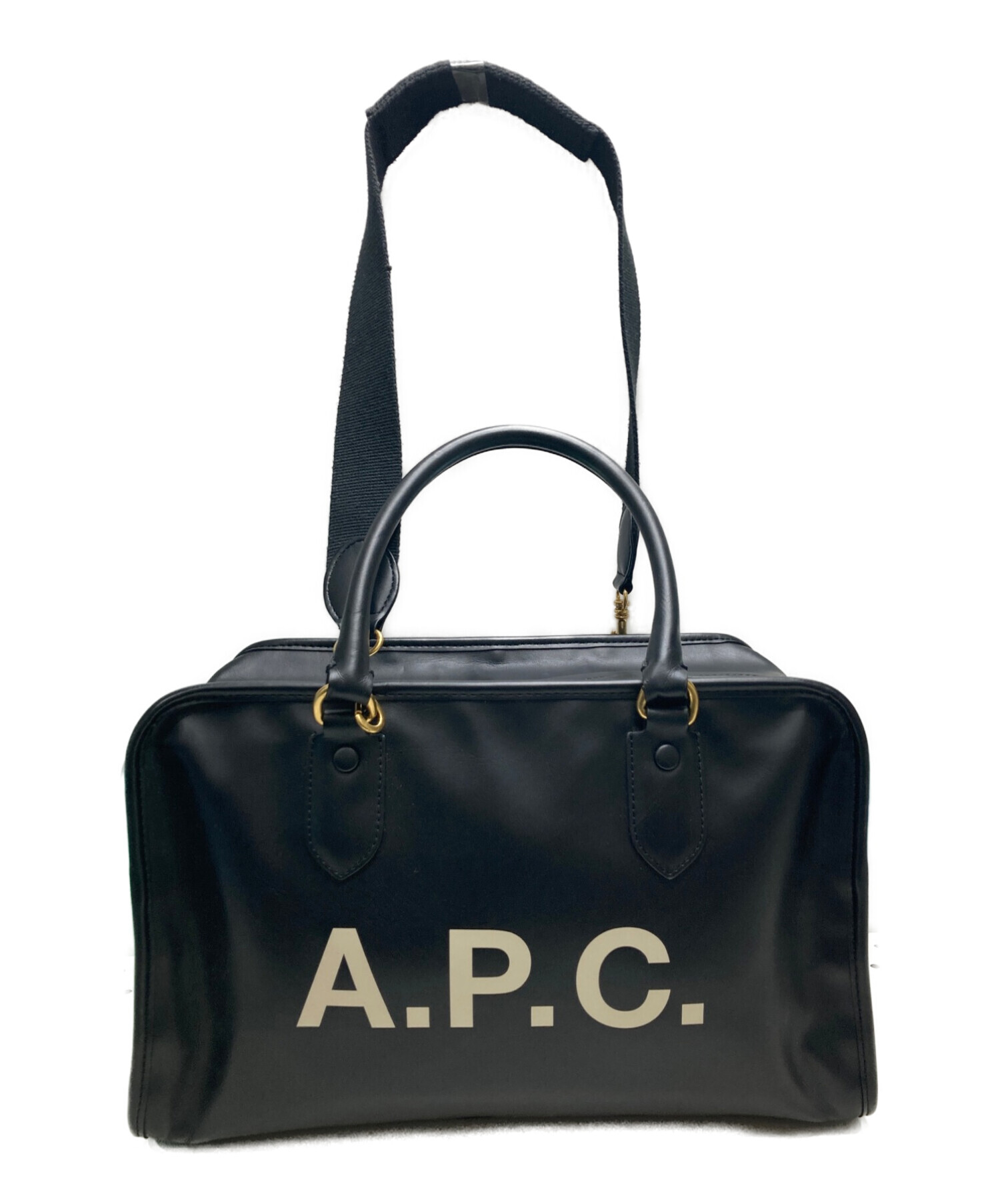 A.P.C. (アー・ペー・セー) ミニボストンバッグ ブラック