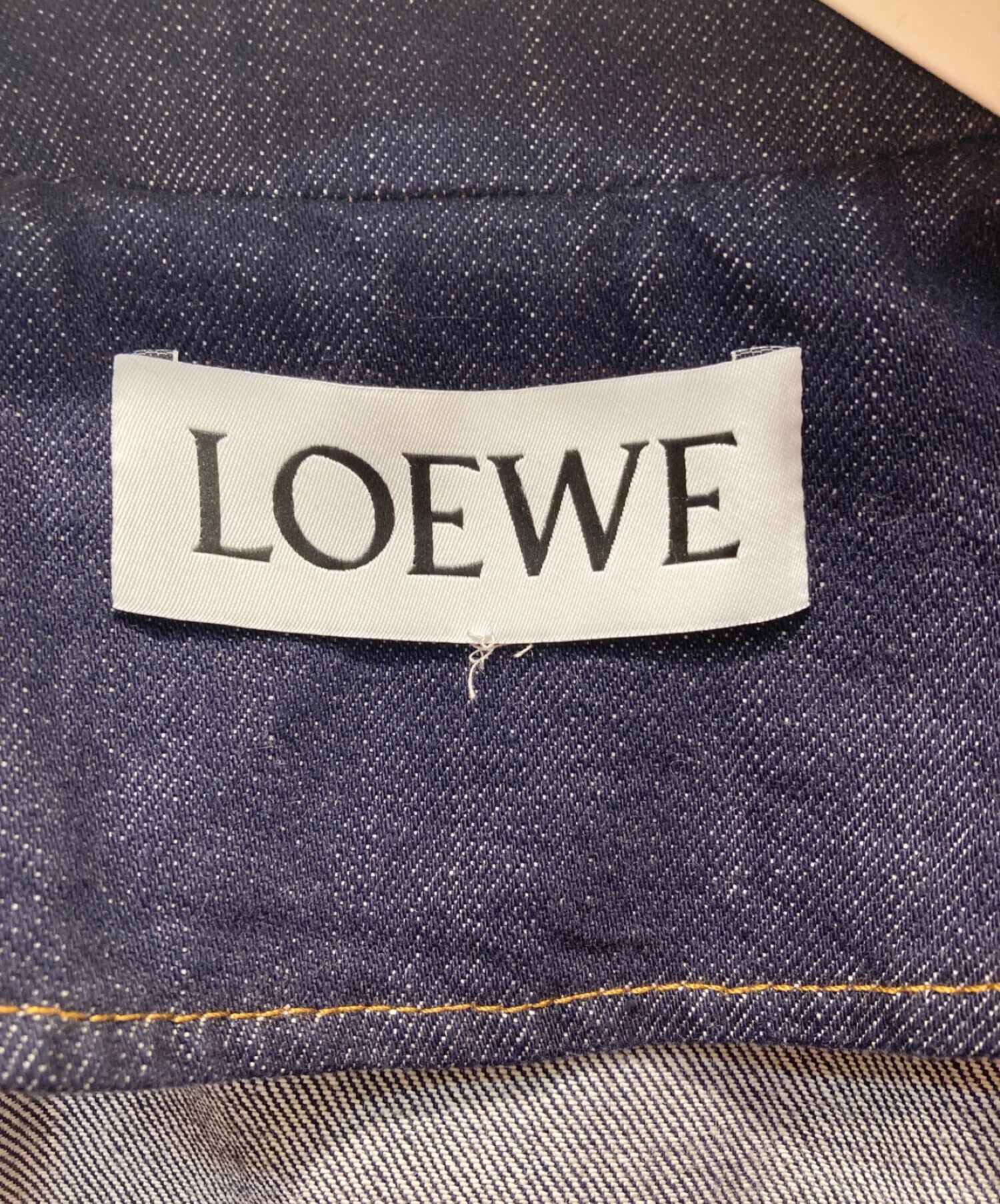 中古・古着通販】LOEWE (ロエベ) トラペーズPコート インディゴ サイズ