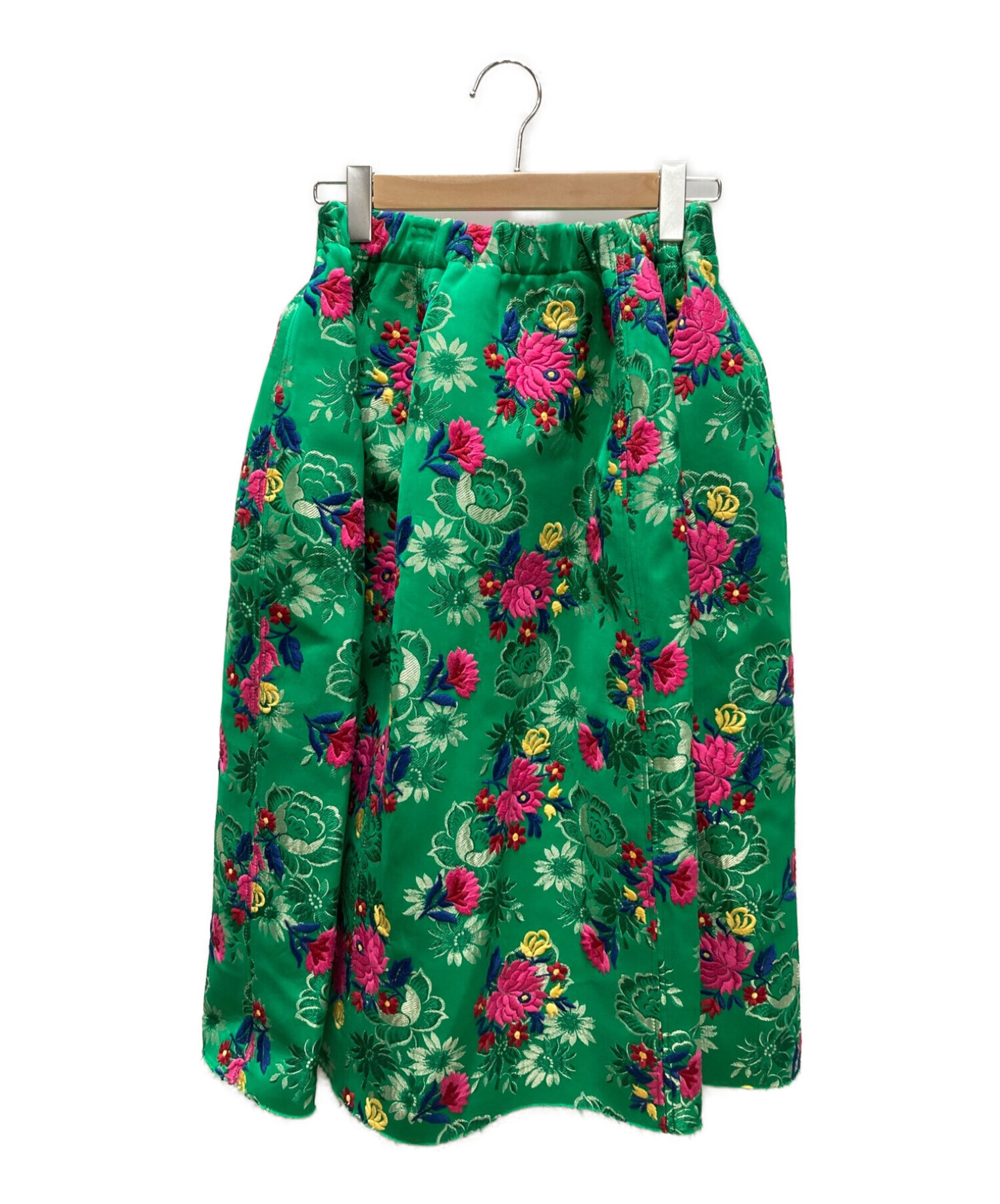 MARNI (マルニ) ジャガード刺繍ボリュームスカート グリーン サイズ:38