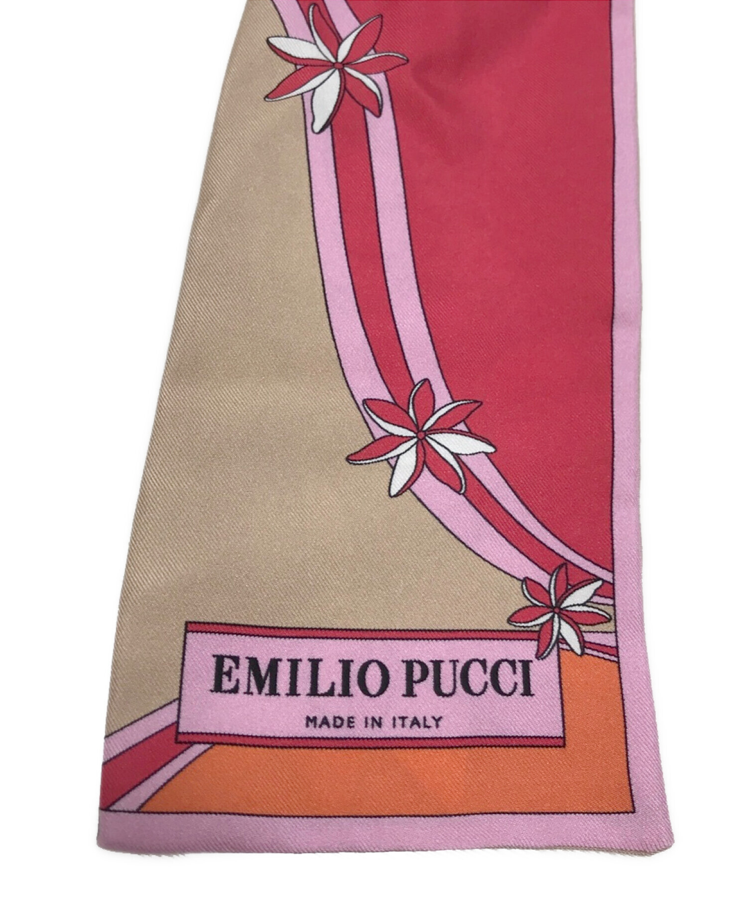 Emilio Pucci (エミリオプッチ) スカーフベルトハイウエストパンツ ホワイト サイズ:40(IT)