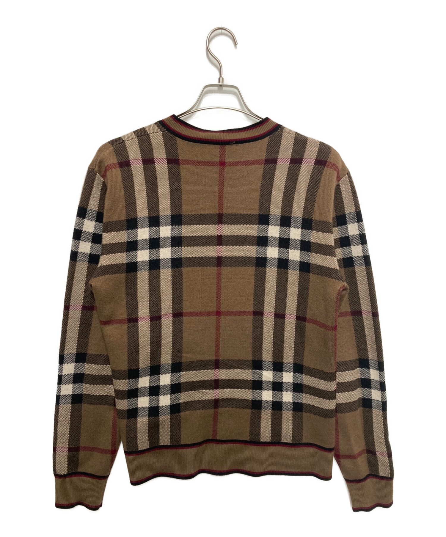 BURBERRY (バーバリー) ノヴァチェックニット ブラウン サイズ:S