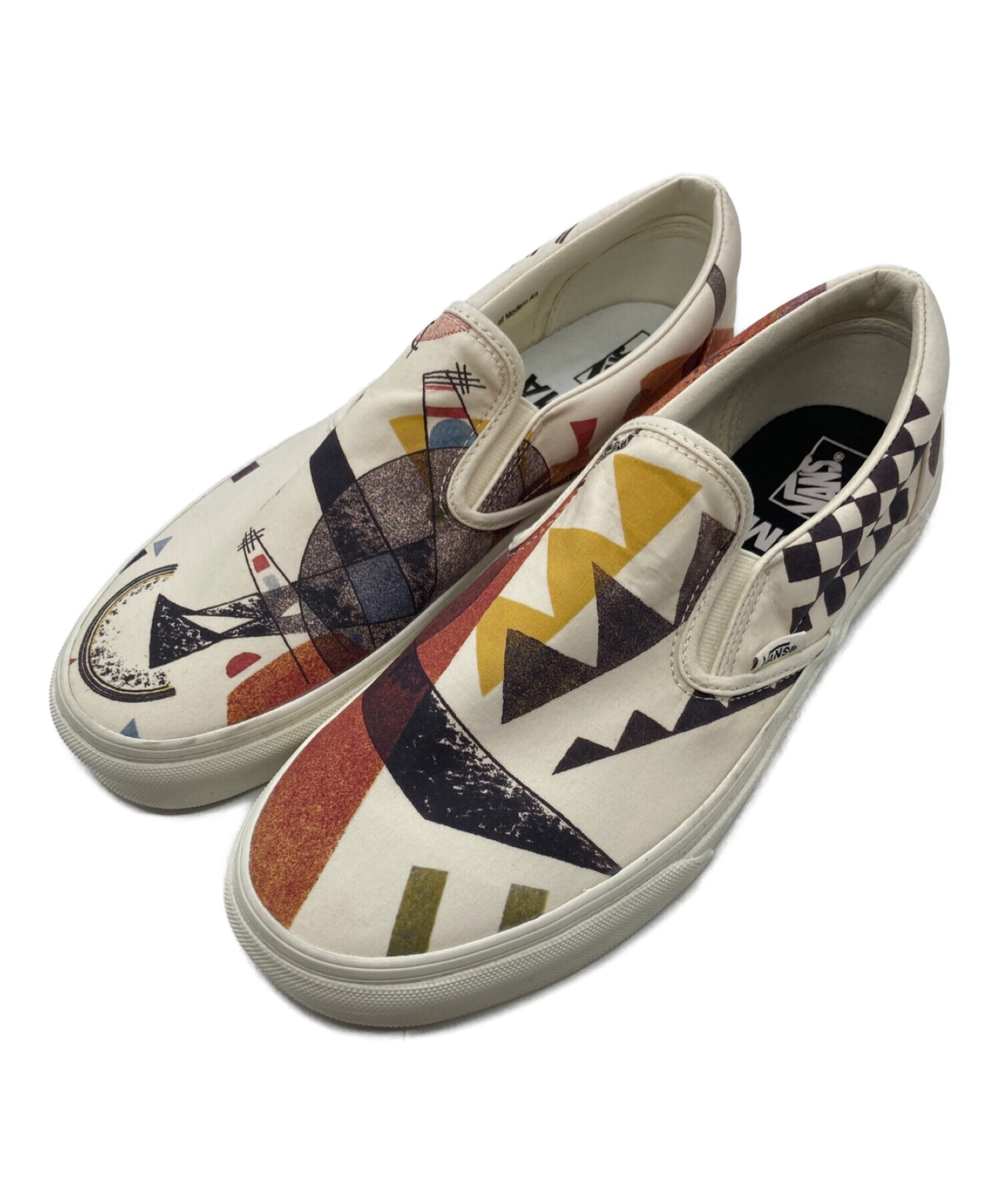 VANS (バンズ) MOMA X CLASSIC SLIP-ON 'VASILY KANDINSKY' アイボリー×ブラウン サイズ:28